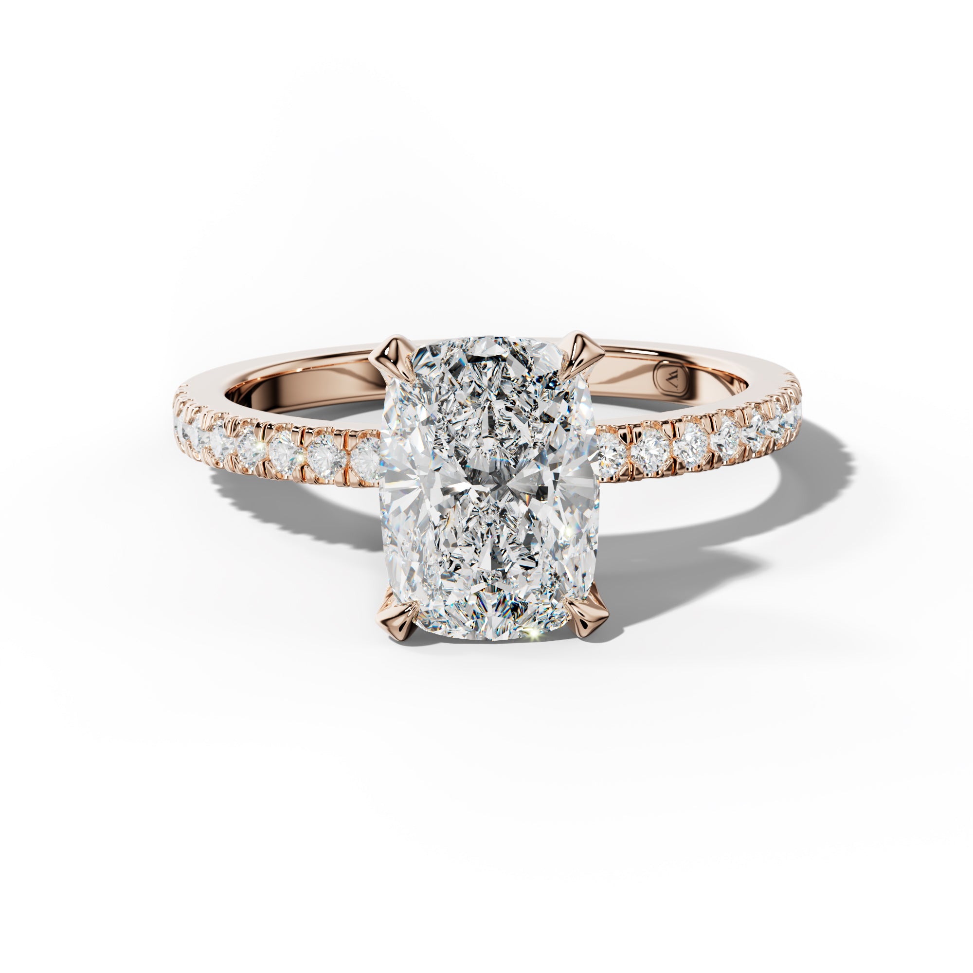 Charlotte Elongated Cushion Diamond Engagement Ring