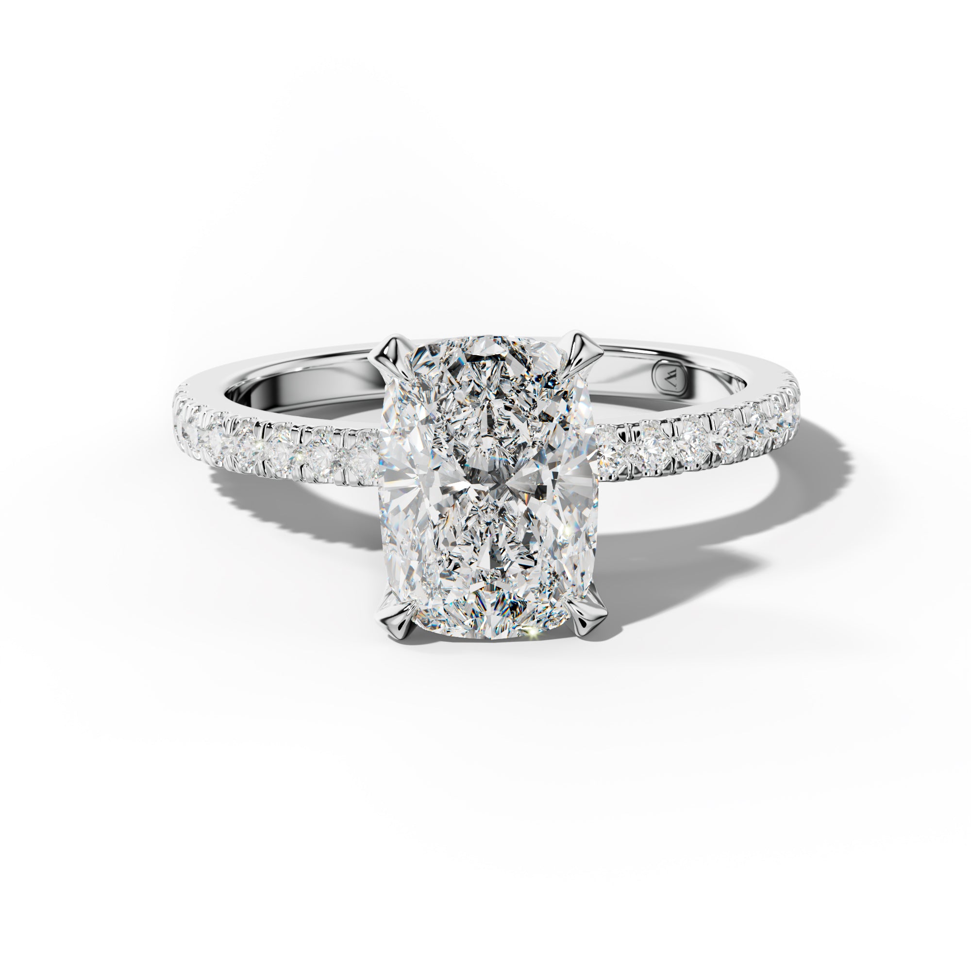 Charlotte Elongated Cushion Diamond Engagement Ring