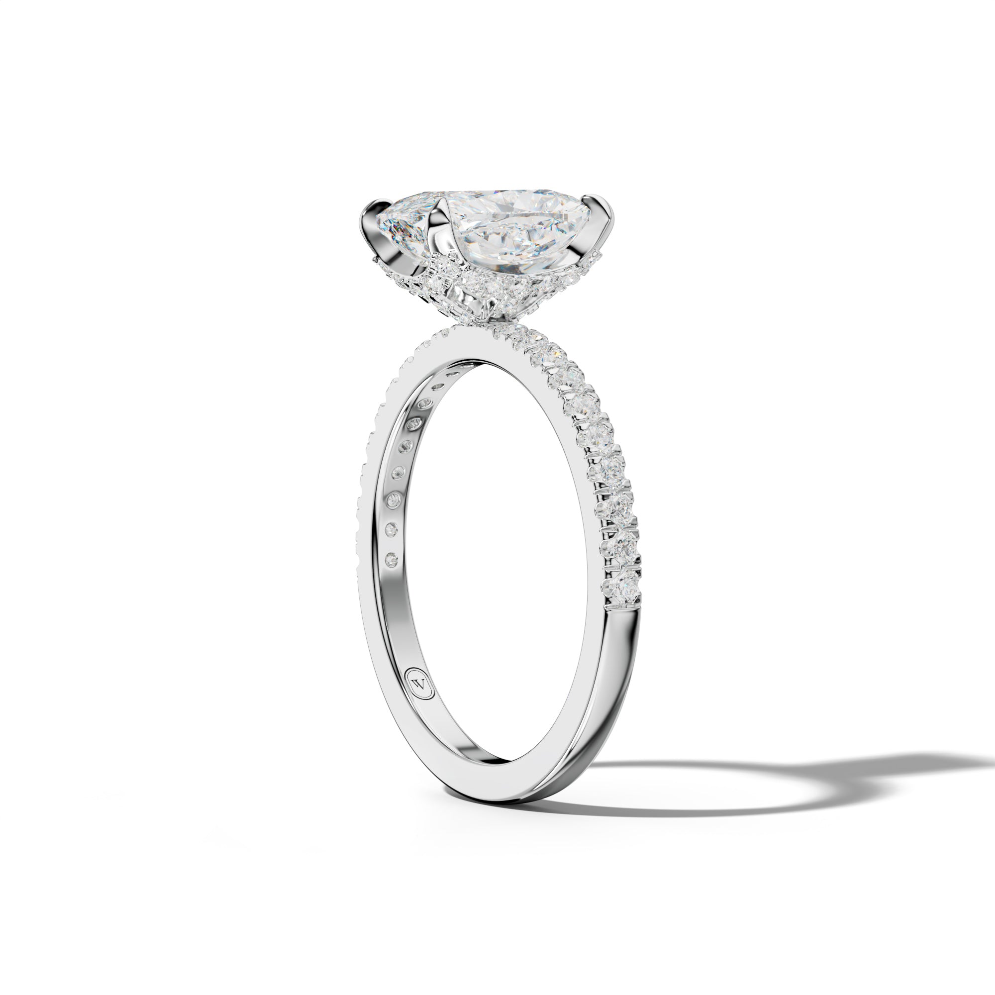 Charlotte Elongated Cushion Diamond Engagement Ring