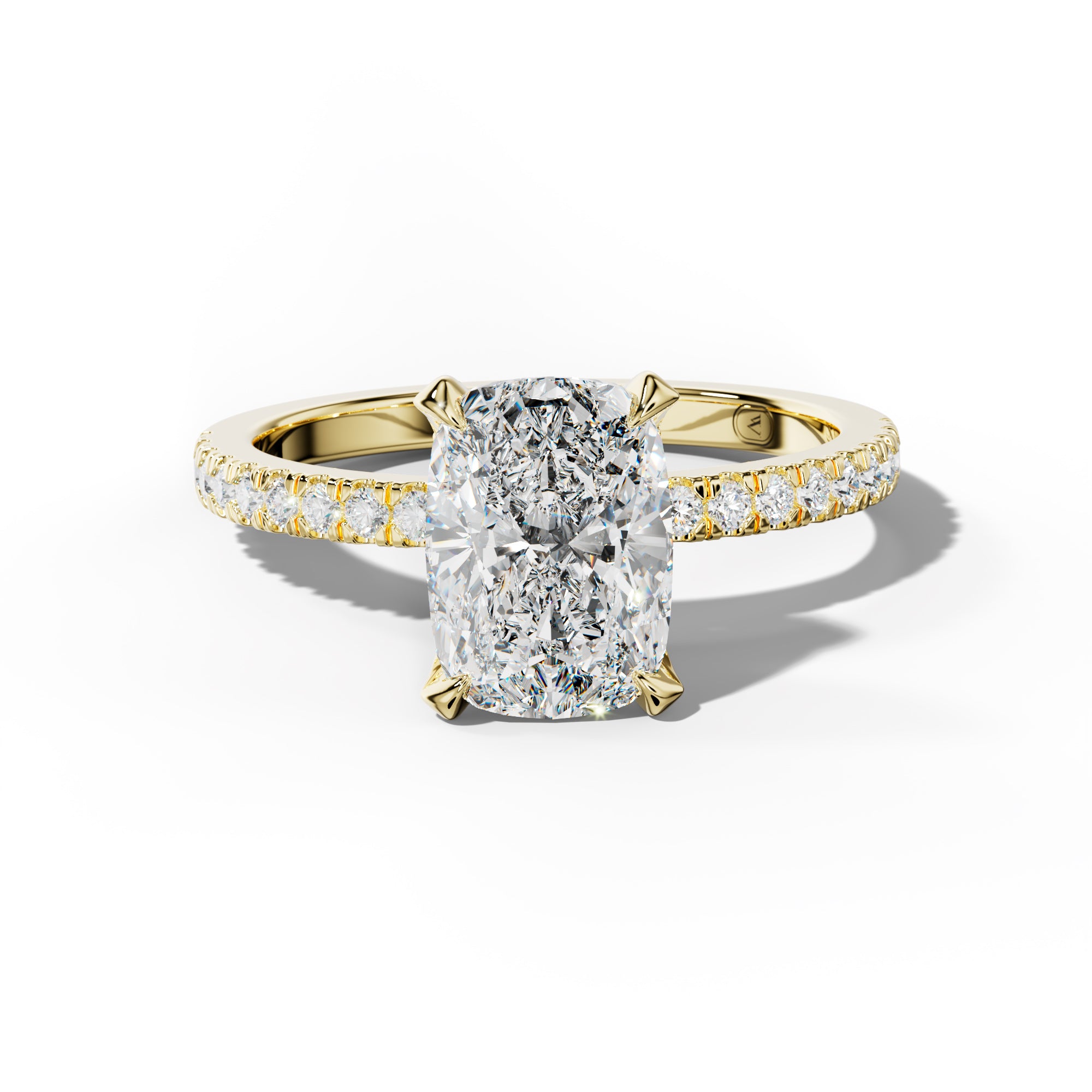 Charlotte Elongated Cushion Diamond Engagement Ring
