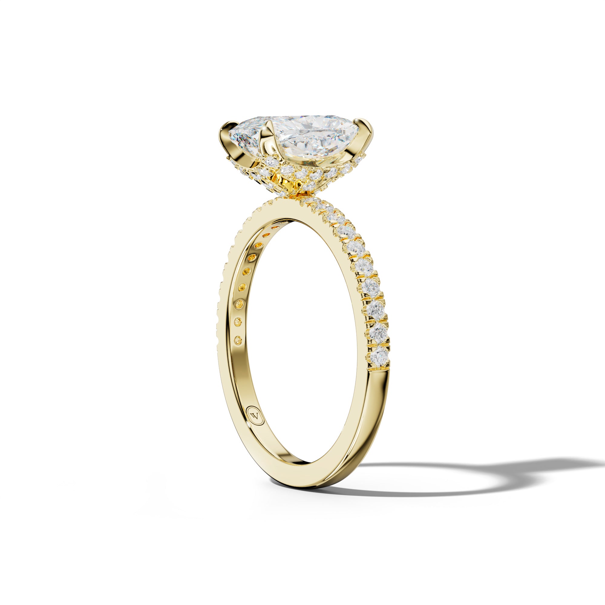 Charlotte Elongated Cushion Diamond Engagement Ring