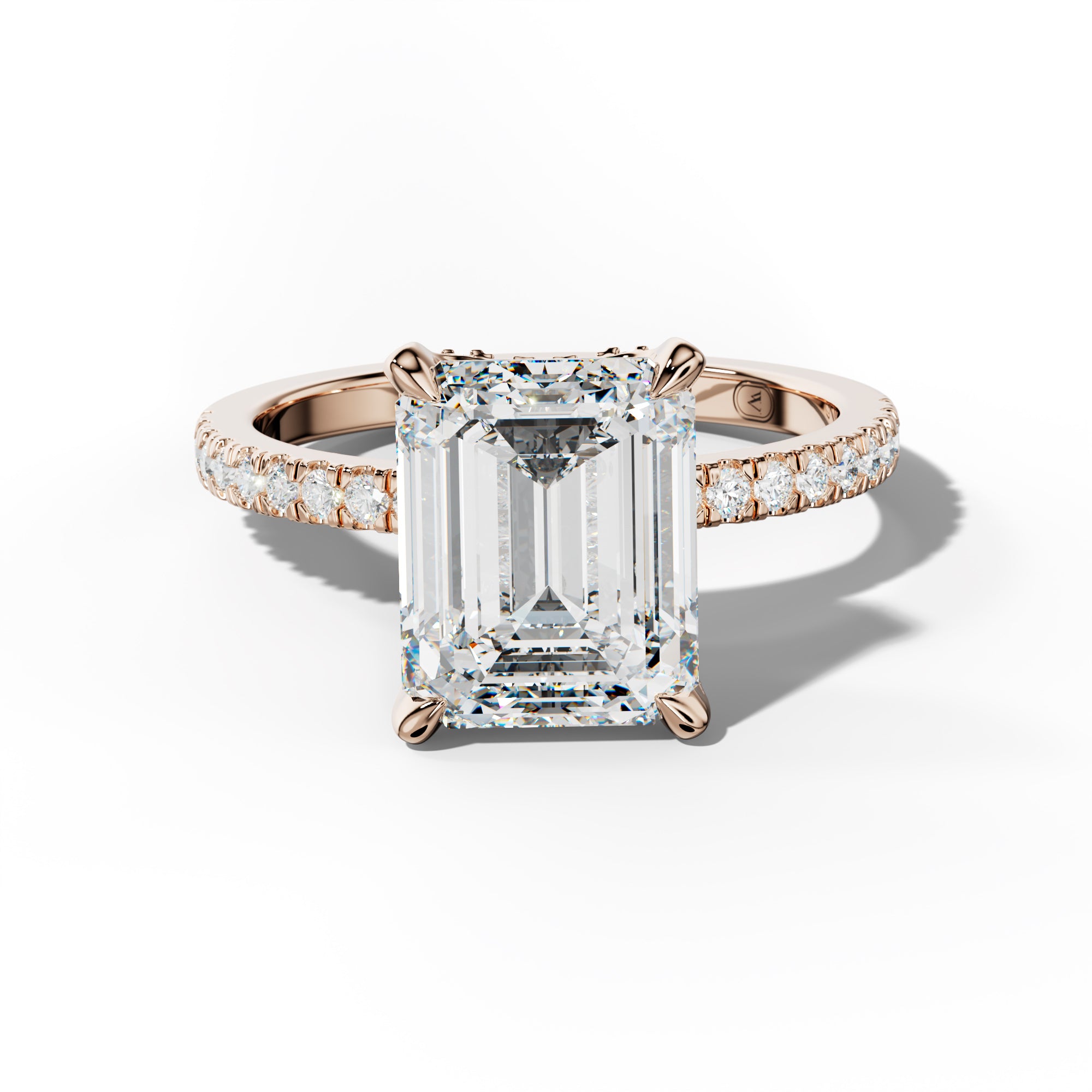 Charlotte Emerald Cut Engagement Ring