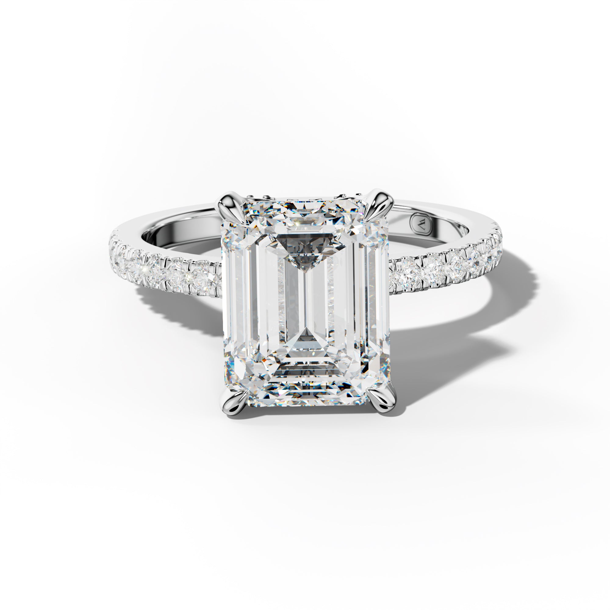 Charlotte Emerald Cut Engagement Ring