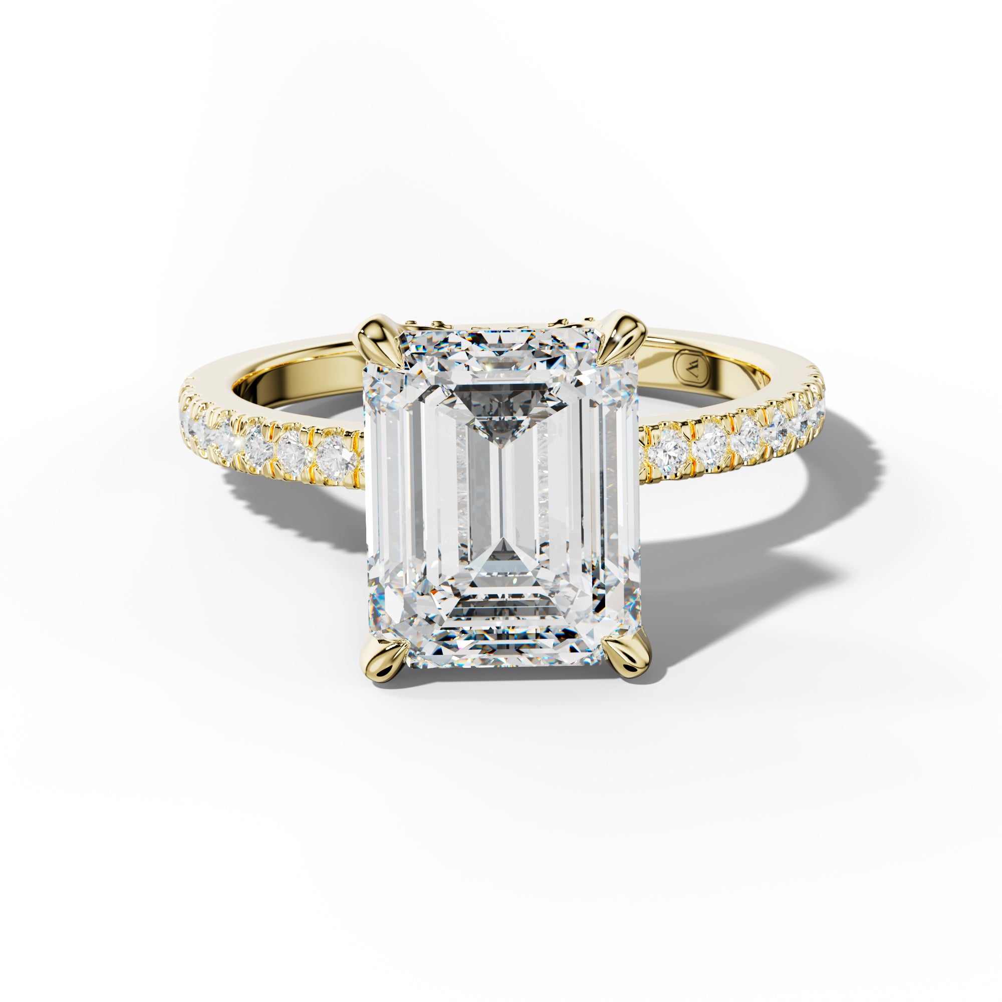Charlotte Emerald Cut Engagement Ring