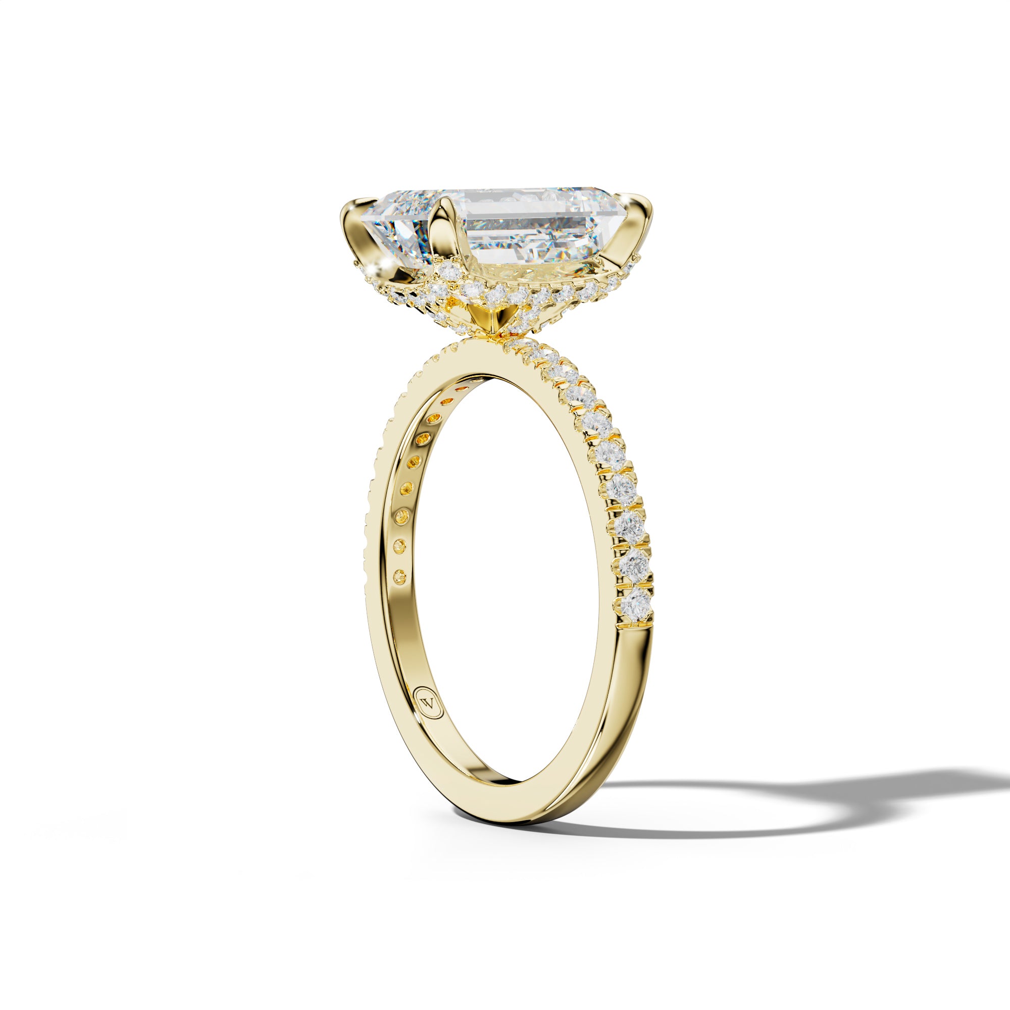Charlotte Emerald Cut Engagement Ring
