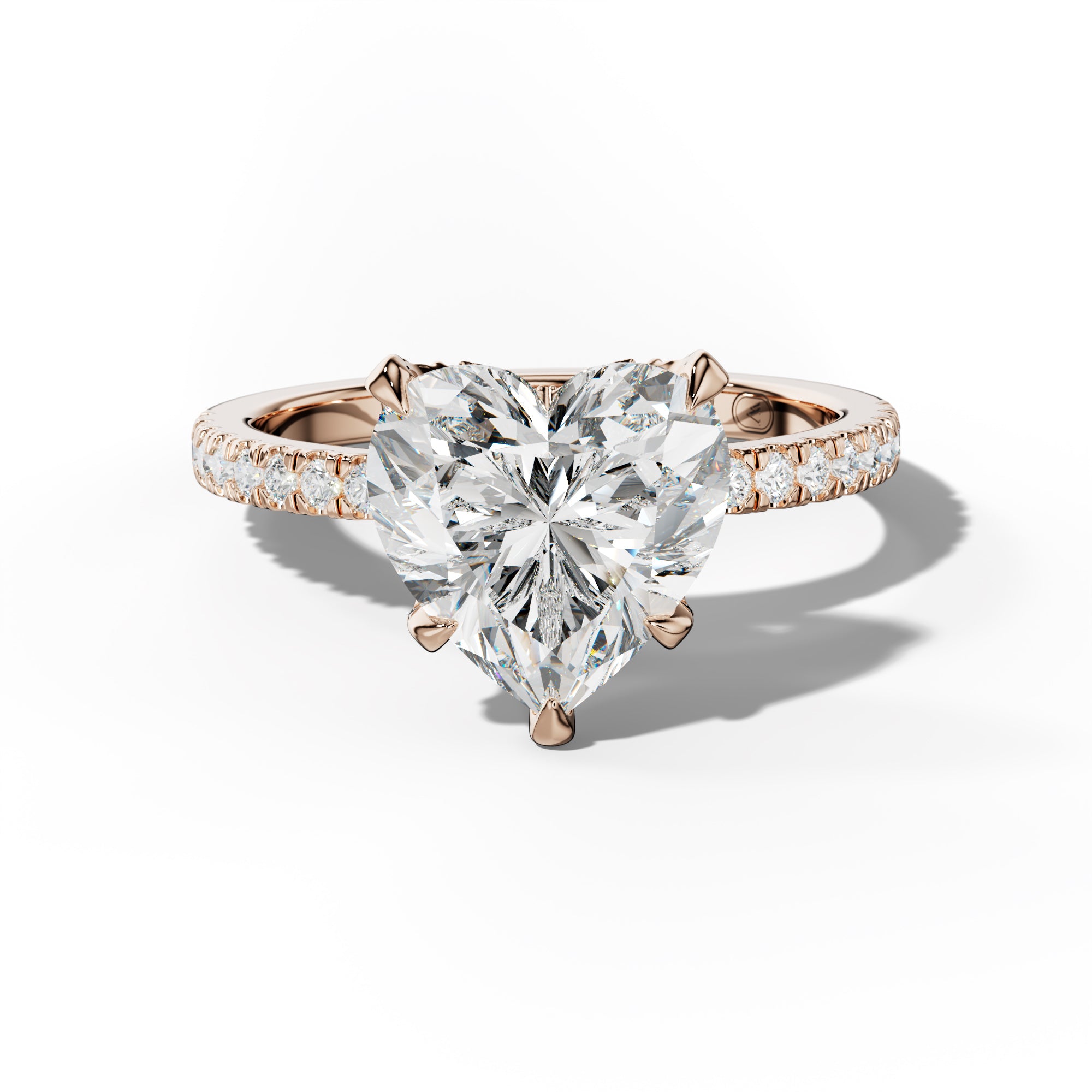 Charlotte Heart Diamond Engagement Ring