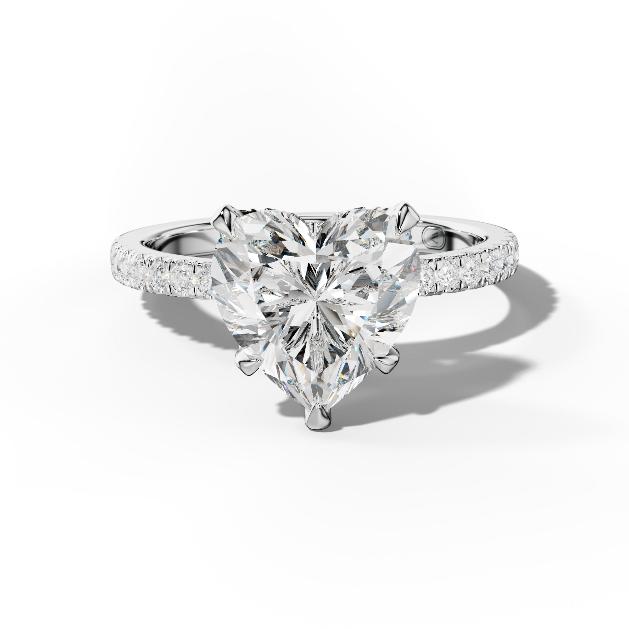 Charlotte Heart Diamond Engagement Ring