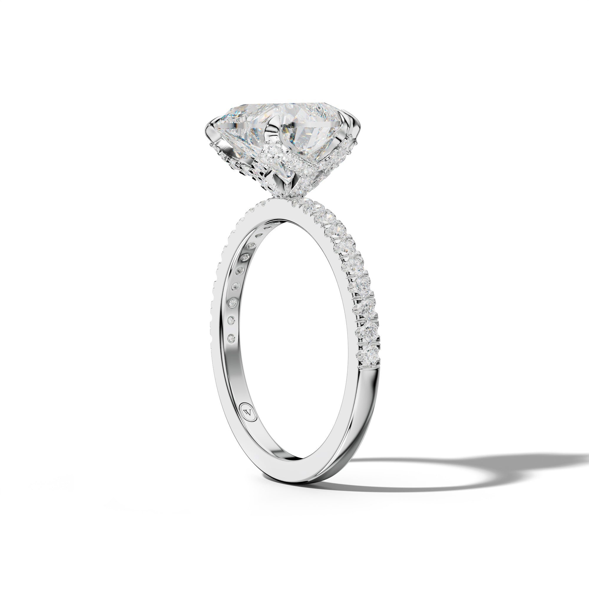 Charlotte Heart Diamond Engagement Ring