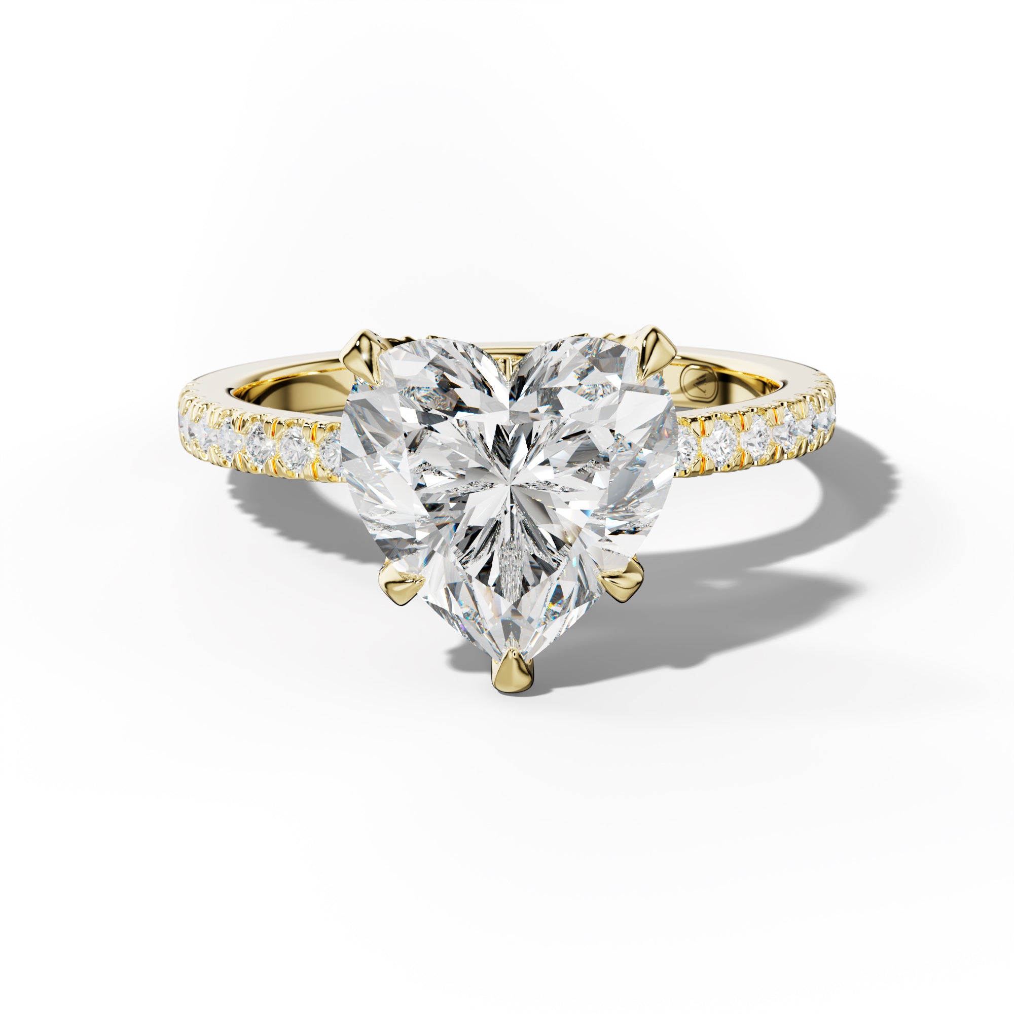 Charlotte Heart Diamond Engagement Ring
