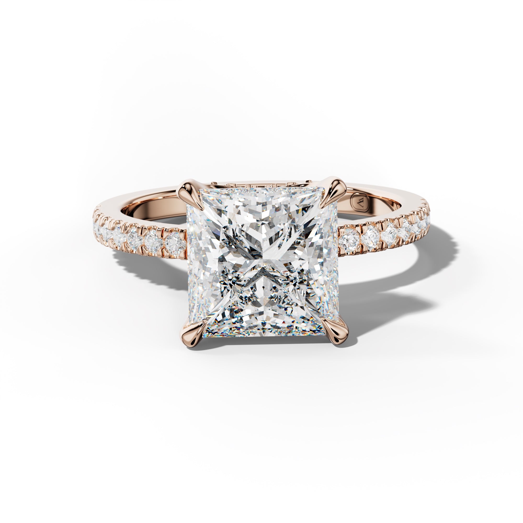 Charlotte Princess Cut Engagement Ring