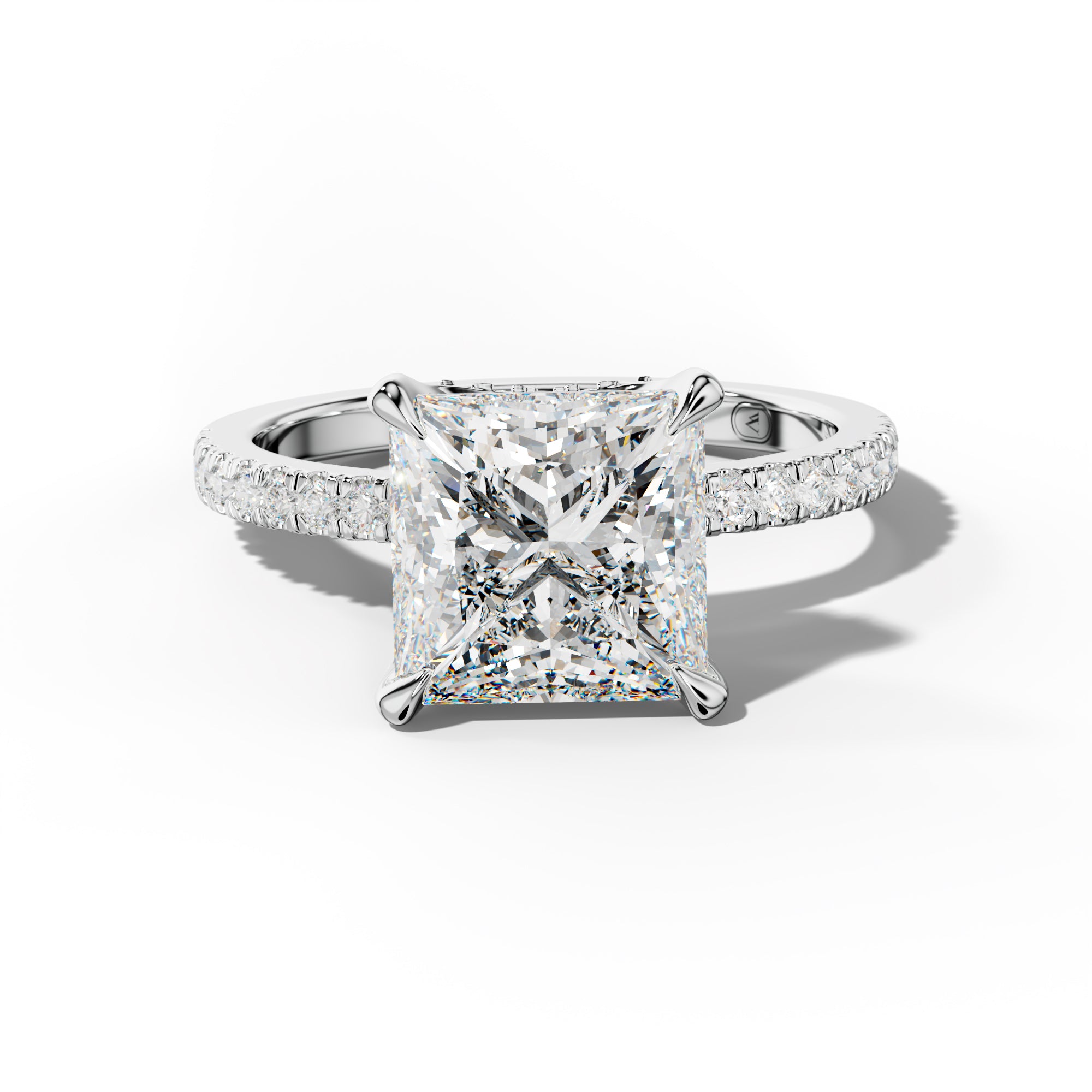 Charlotte Princess Cut Engagement Ring