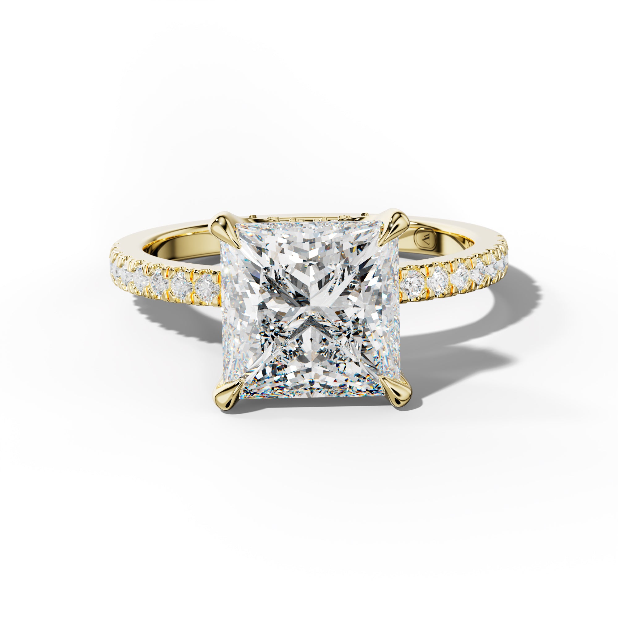 Charlotte Princess Cut Engagement Ring