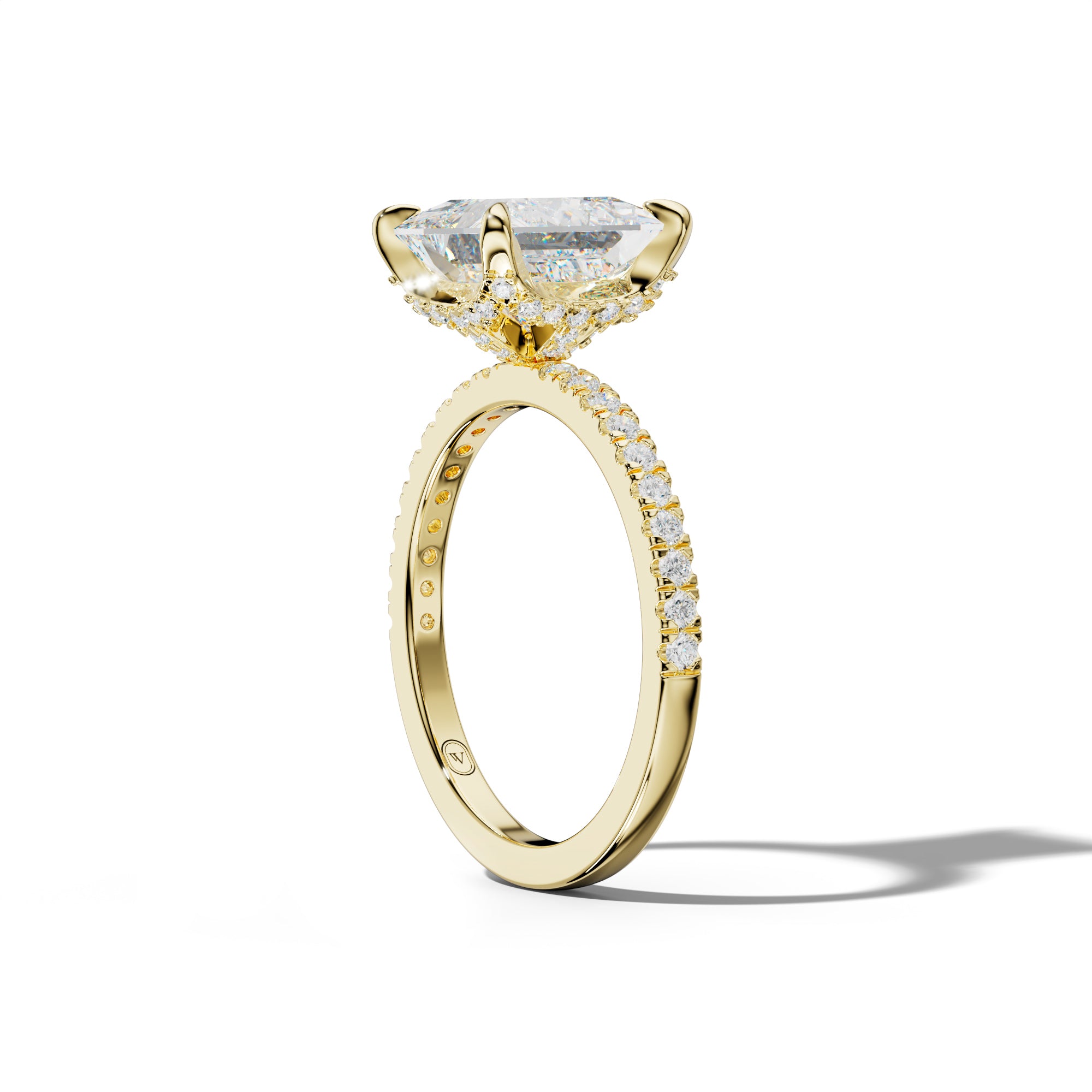 Charlotte Princess Cut Engagement Ring