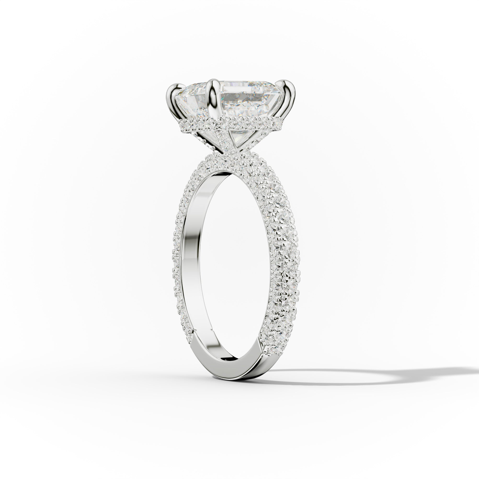 Aurora Asscher Diamond Engagement Ring