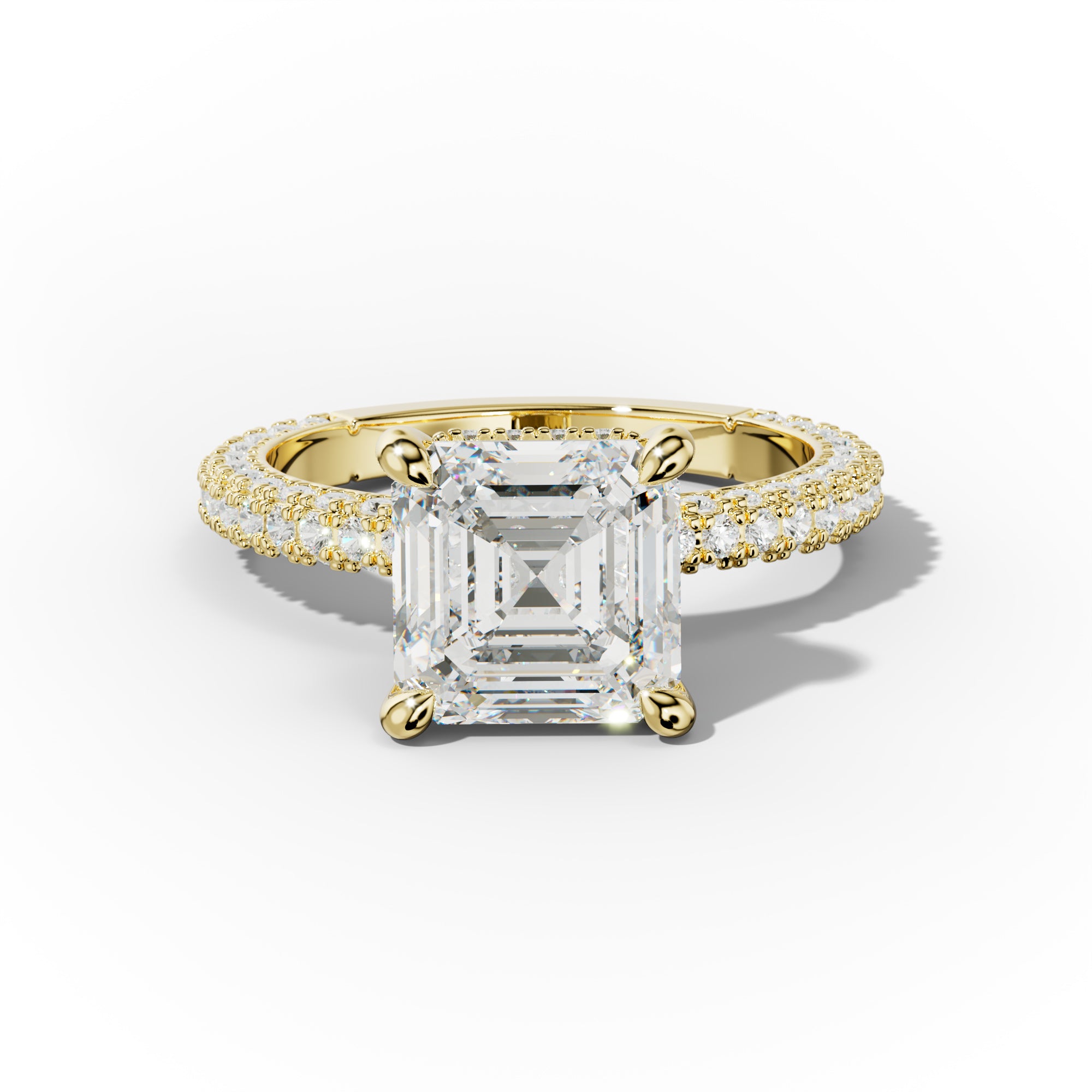 Aurora Asscher Diamond Engagement Ring