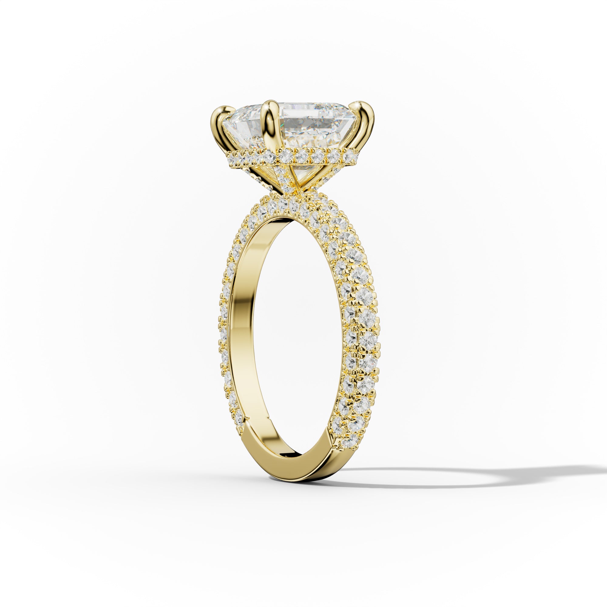 Aurora Asscher Diamond Engagement Ring