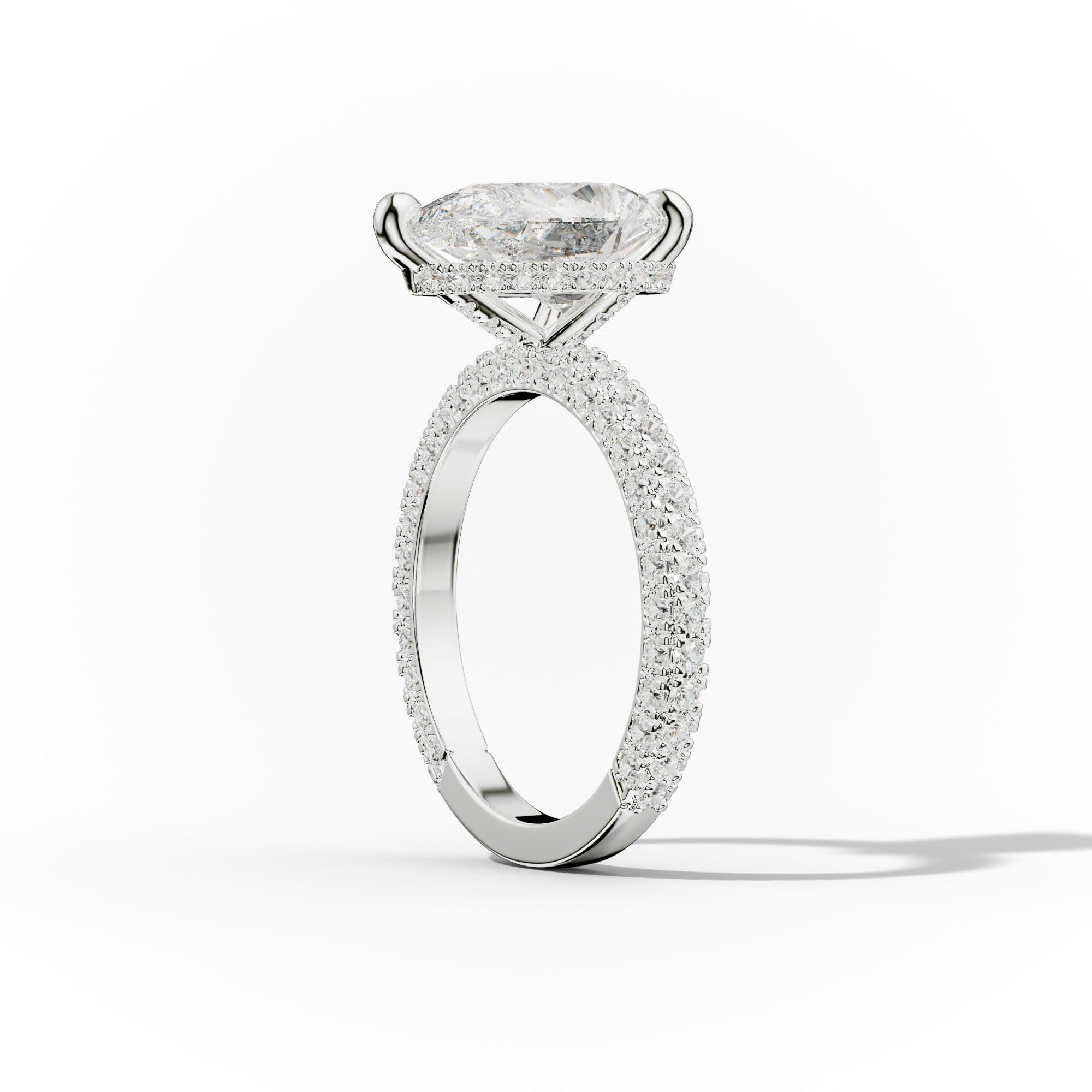 Aurora Pear Shape Diamond Engagement Ring