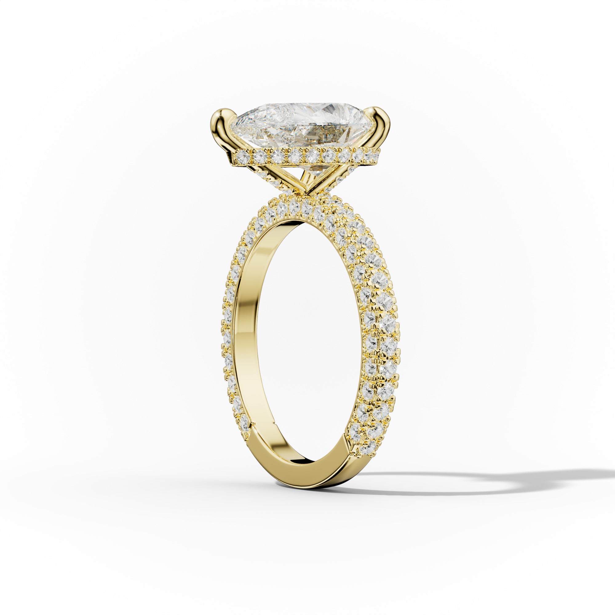 Aurora Pear Shape Diamond Engagement Ring