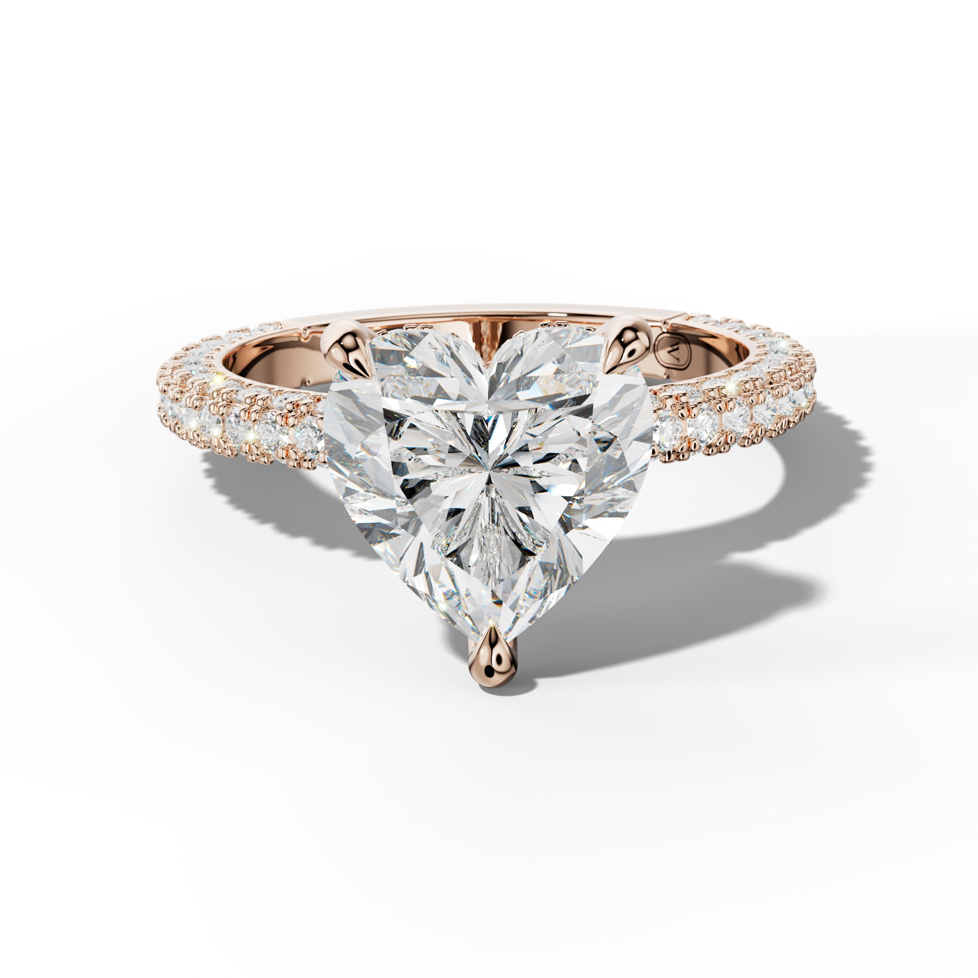 Aurora Heart Diamond Engagement Ring