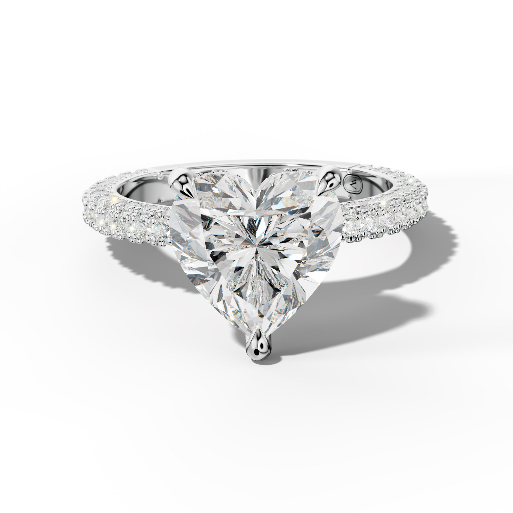 Aurora Heart Diamond Engagement Ring