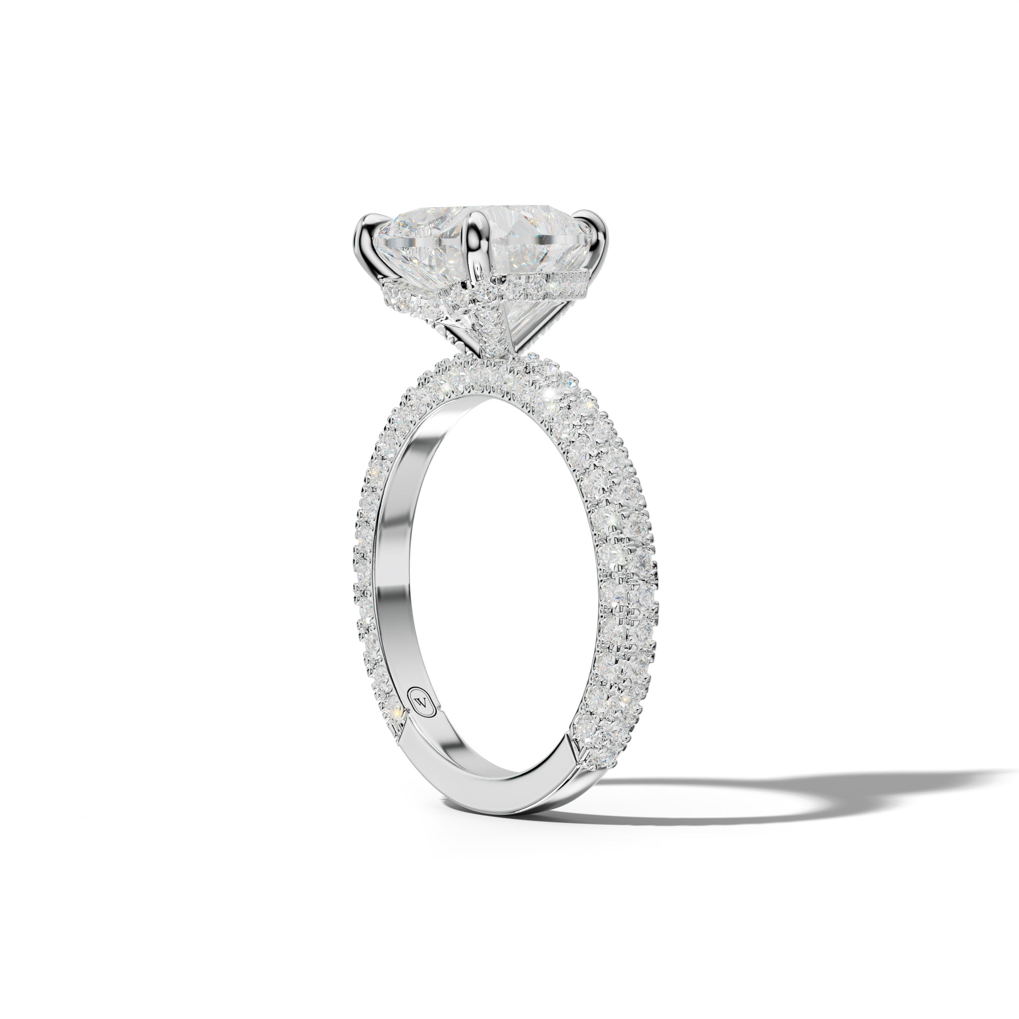 Aurora Heart Diamond Engagement Ring