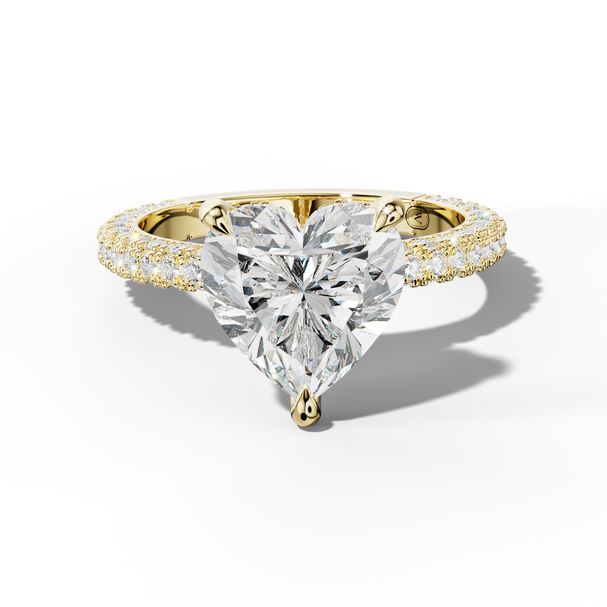 Aurora Heart Diamond Engagement Ring