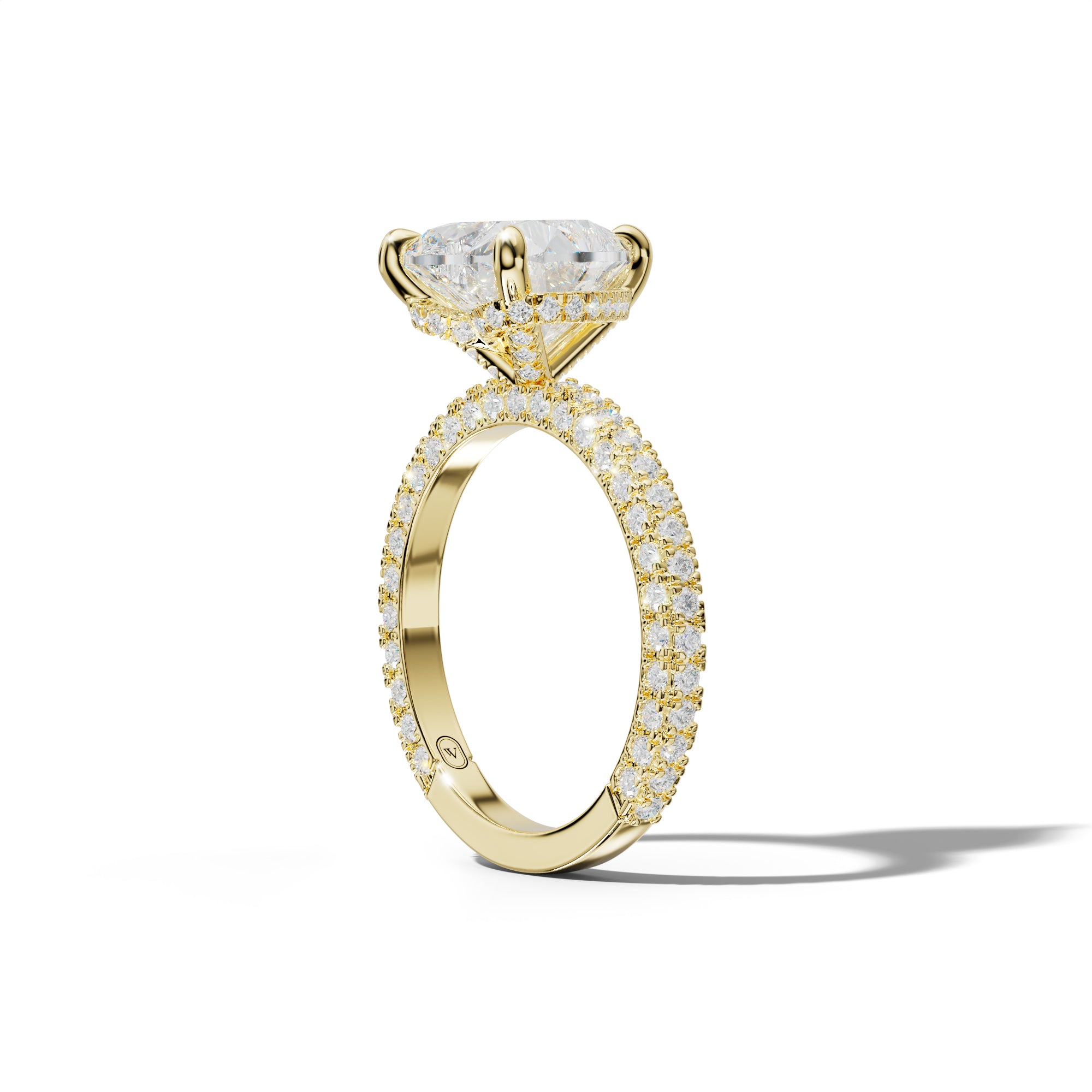 Aurora Heart Diamond Engagement Ring