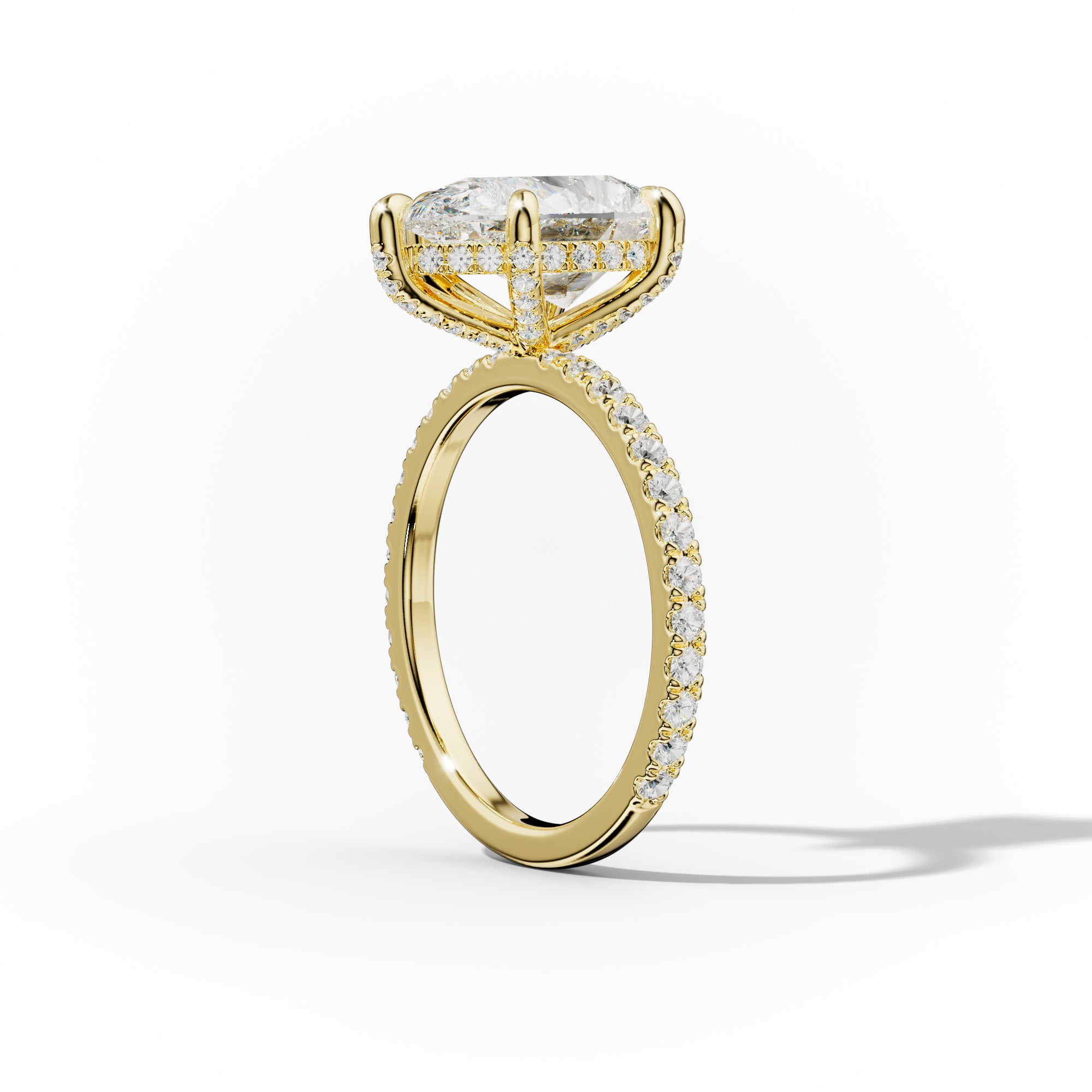 Chloe Six Prong Pear Shape Diamond Engagement Ring