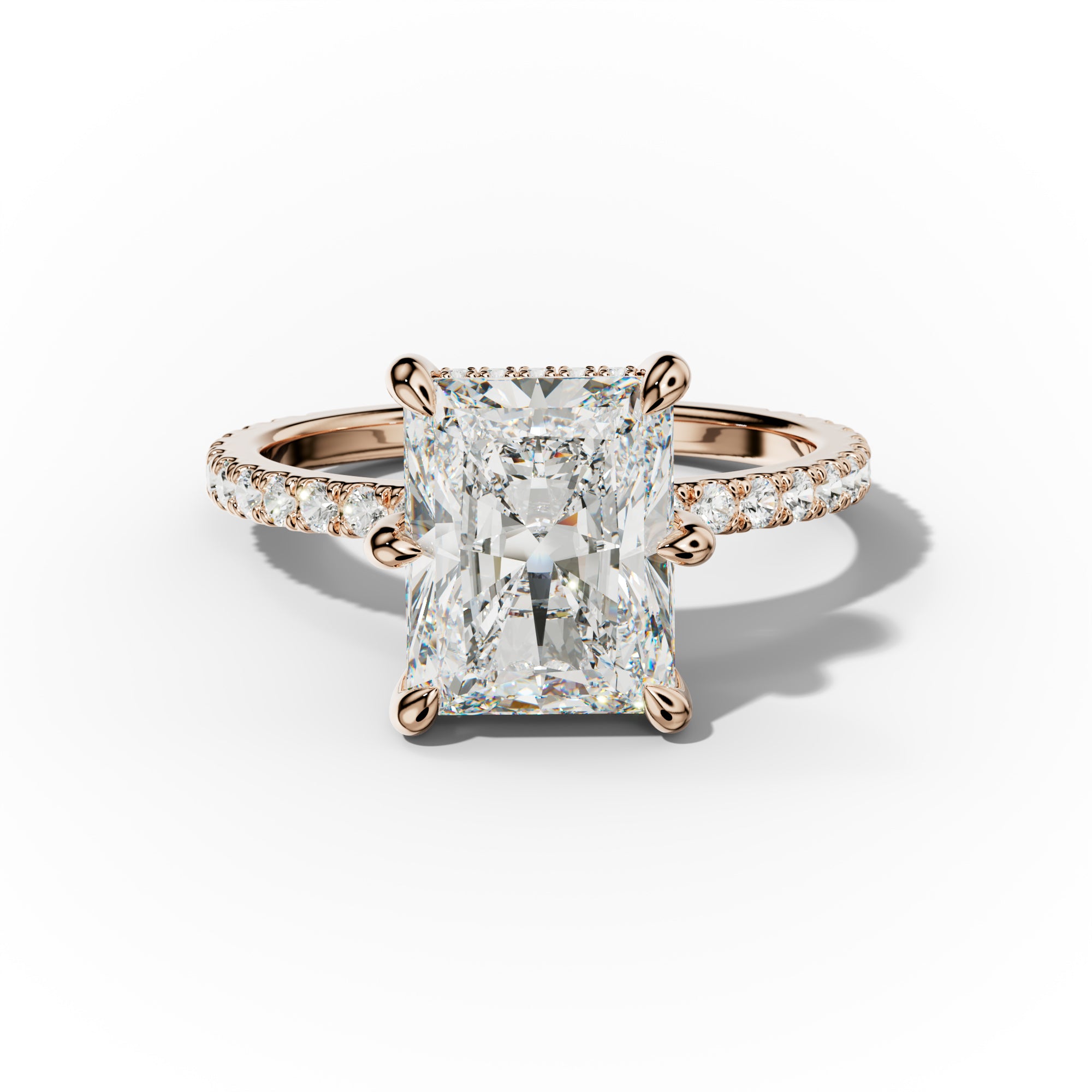 Chloe Six Prong Radiant Diamond Engagement Ring