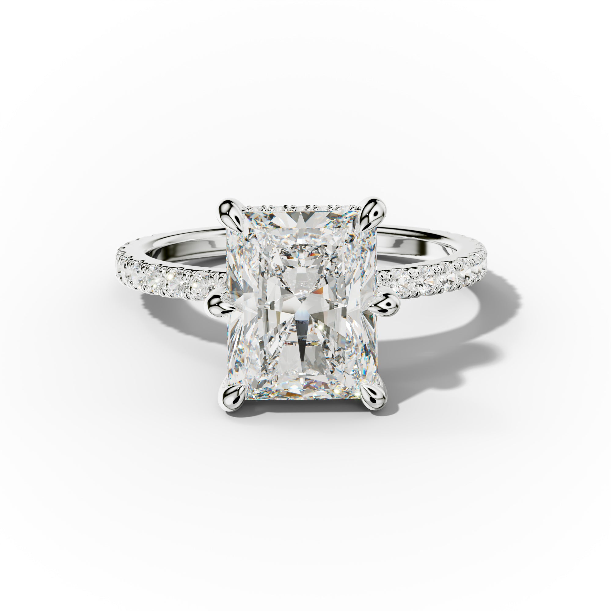 Chloe Six Prong Radiant Diamond Engagement Ring