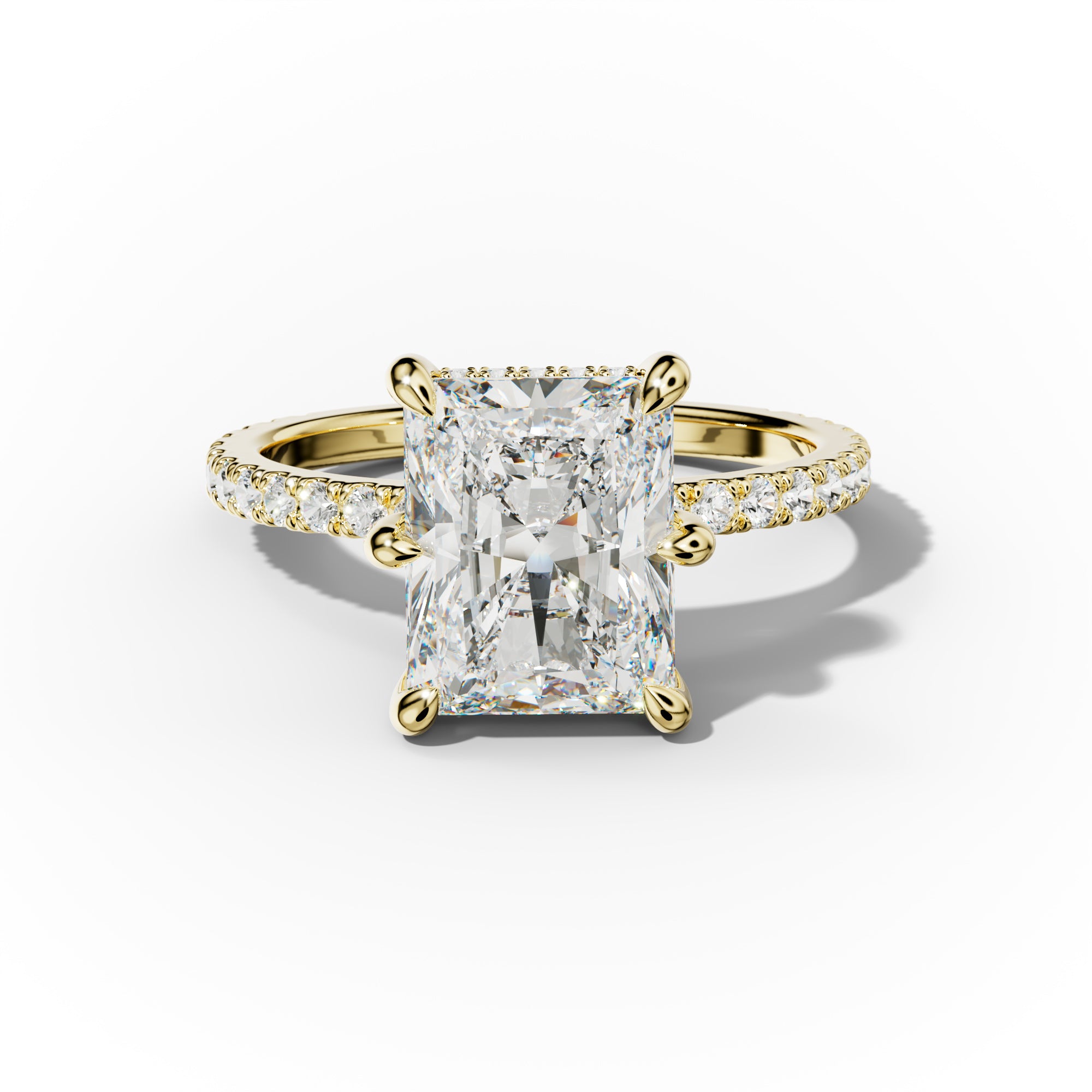 Chloe Six Prong Radiant Diamond Engagement Ring