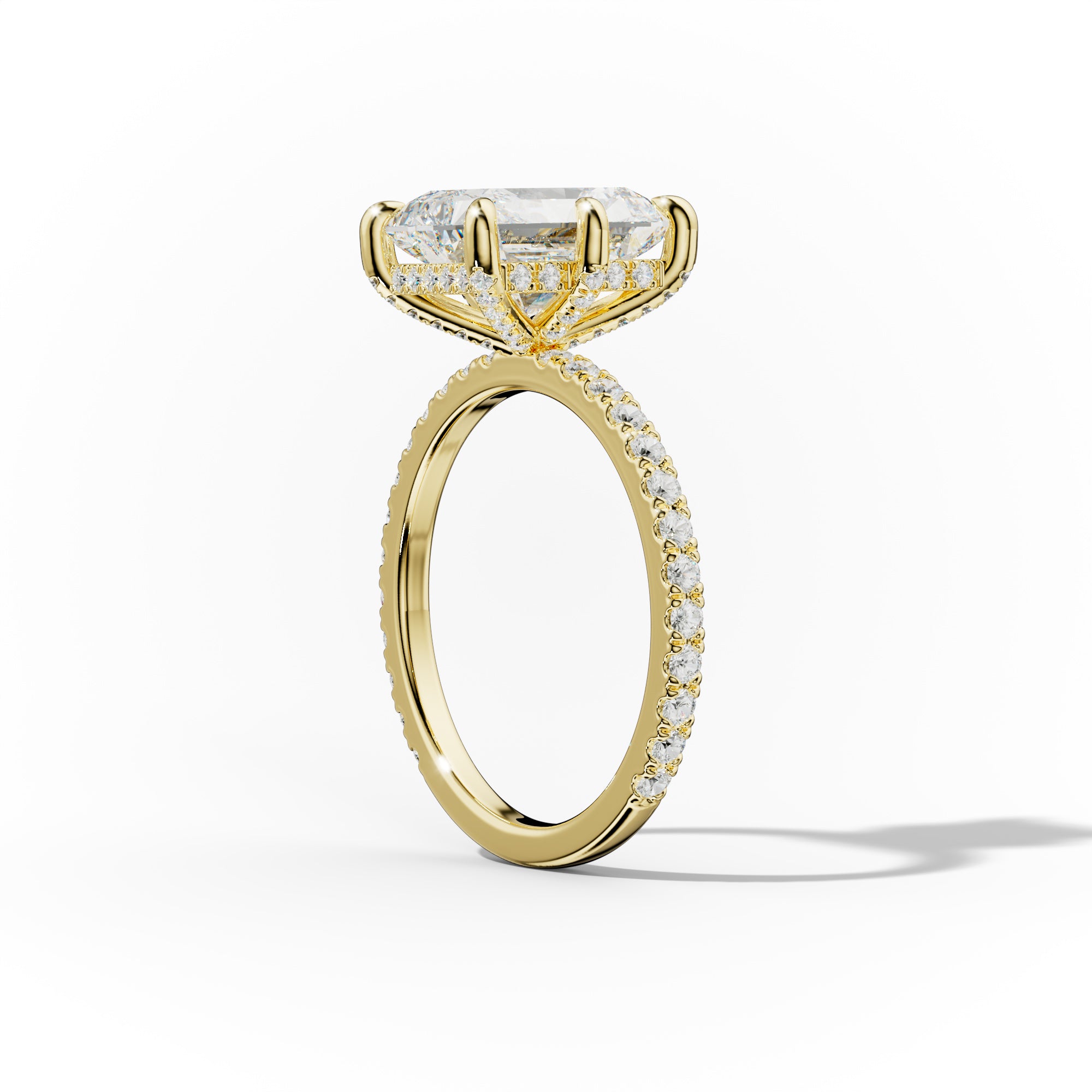 Chloe Six Prong Radiant Diamond Engagement Ring