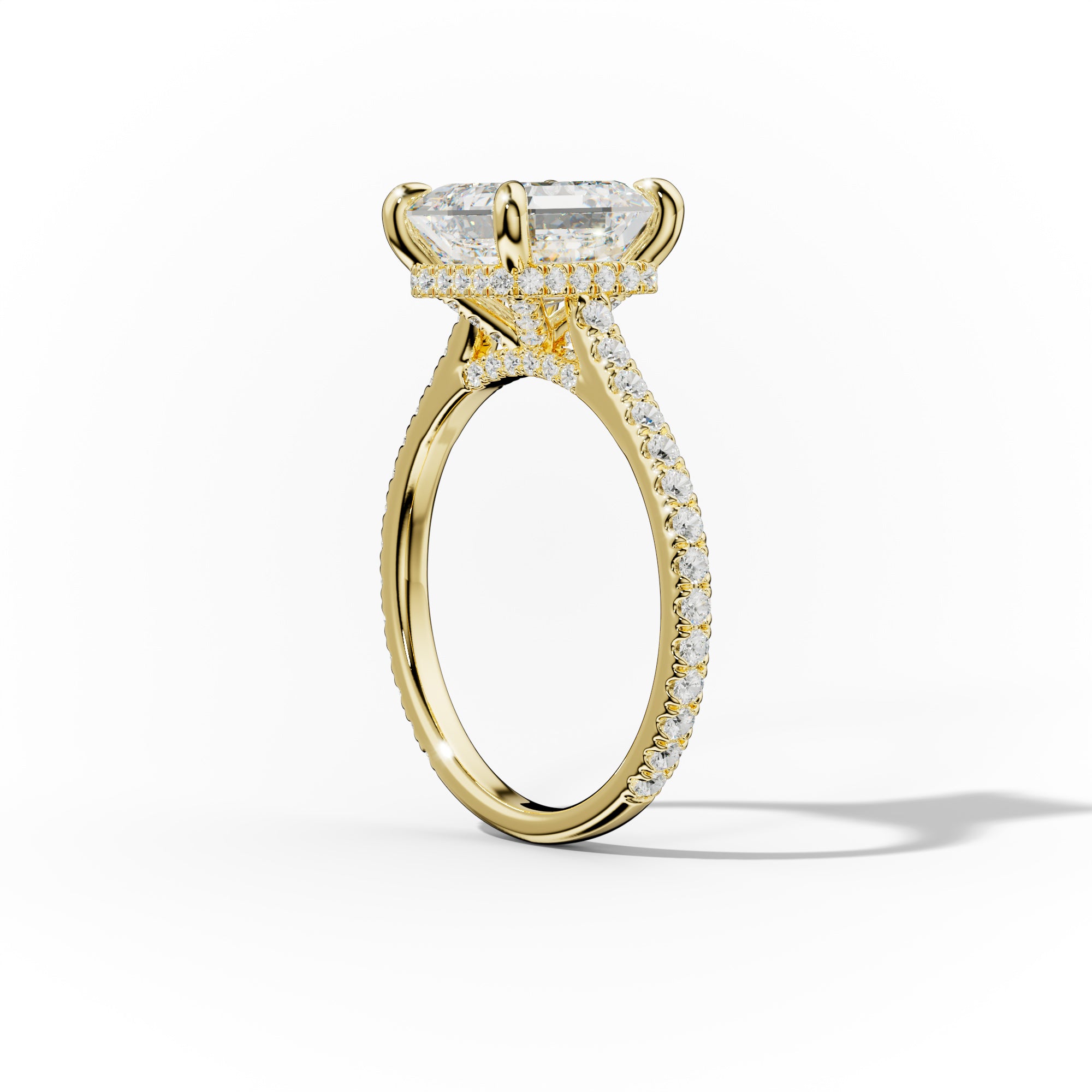Aria Asscher Cut Diamond Engagement Ring