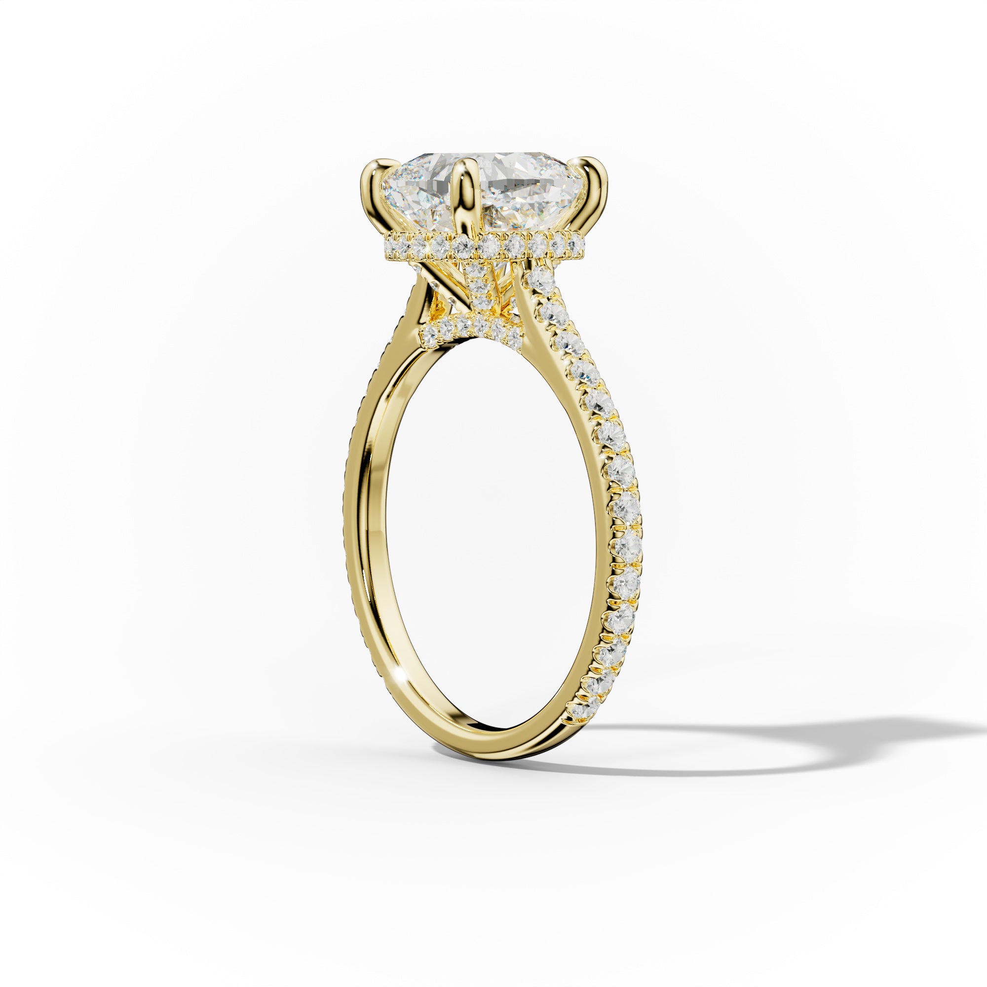 Aria Cushion Cut Diamond Engagement Ring