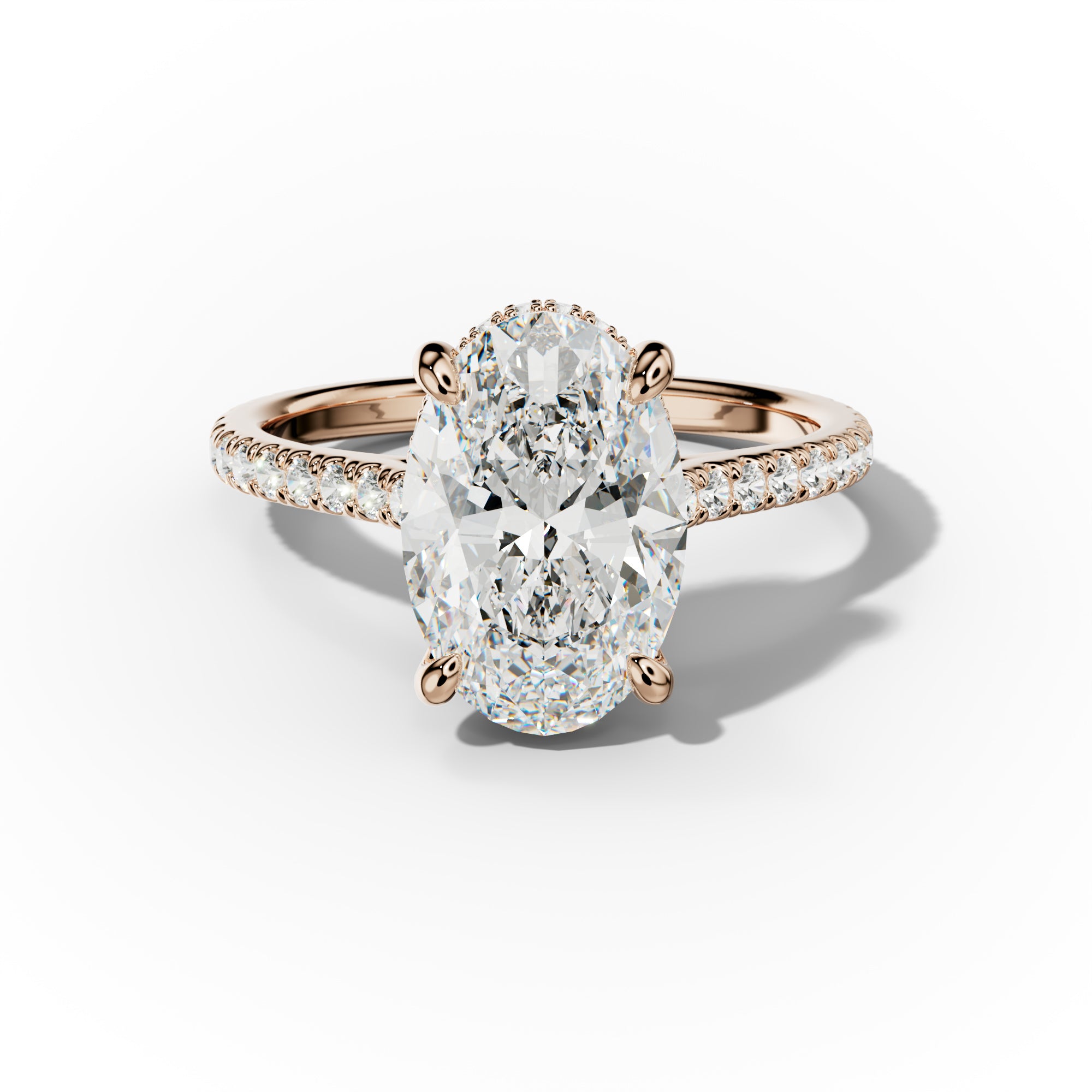 Aria Oval Diamond Engagement Ring