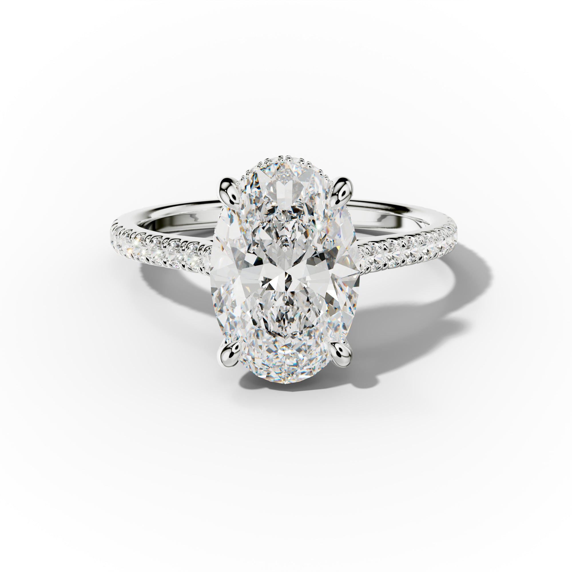Aria Oval Diamond Engagement Ring