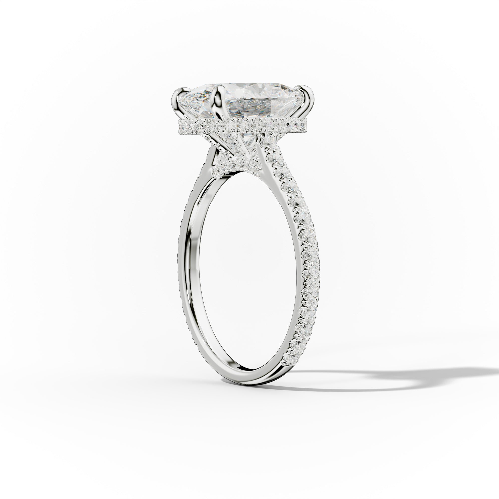 Aria Oval Diamond Engagement Ring
