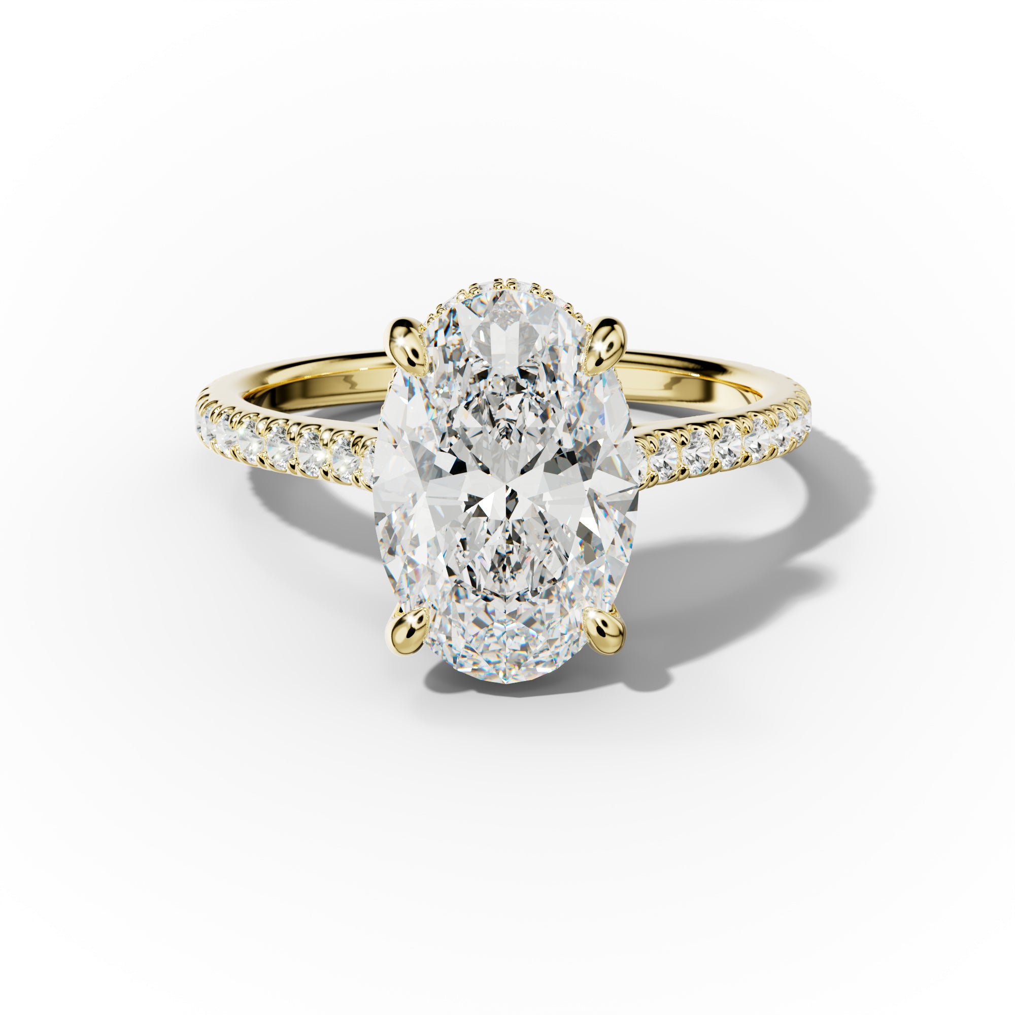 Aria Oval Diamond Engagement Ring