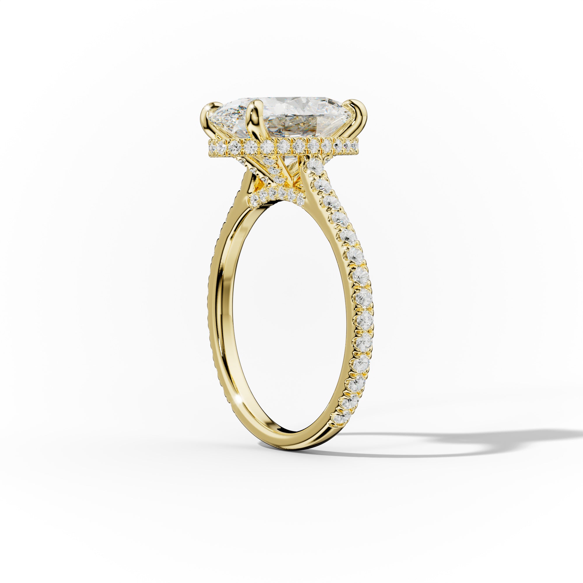 Aria Oval Diamond Engagement Ring
