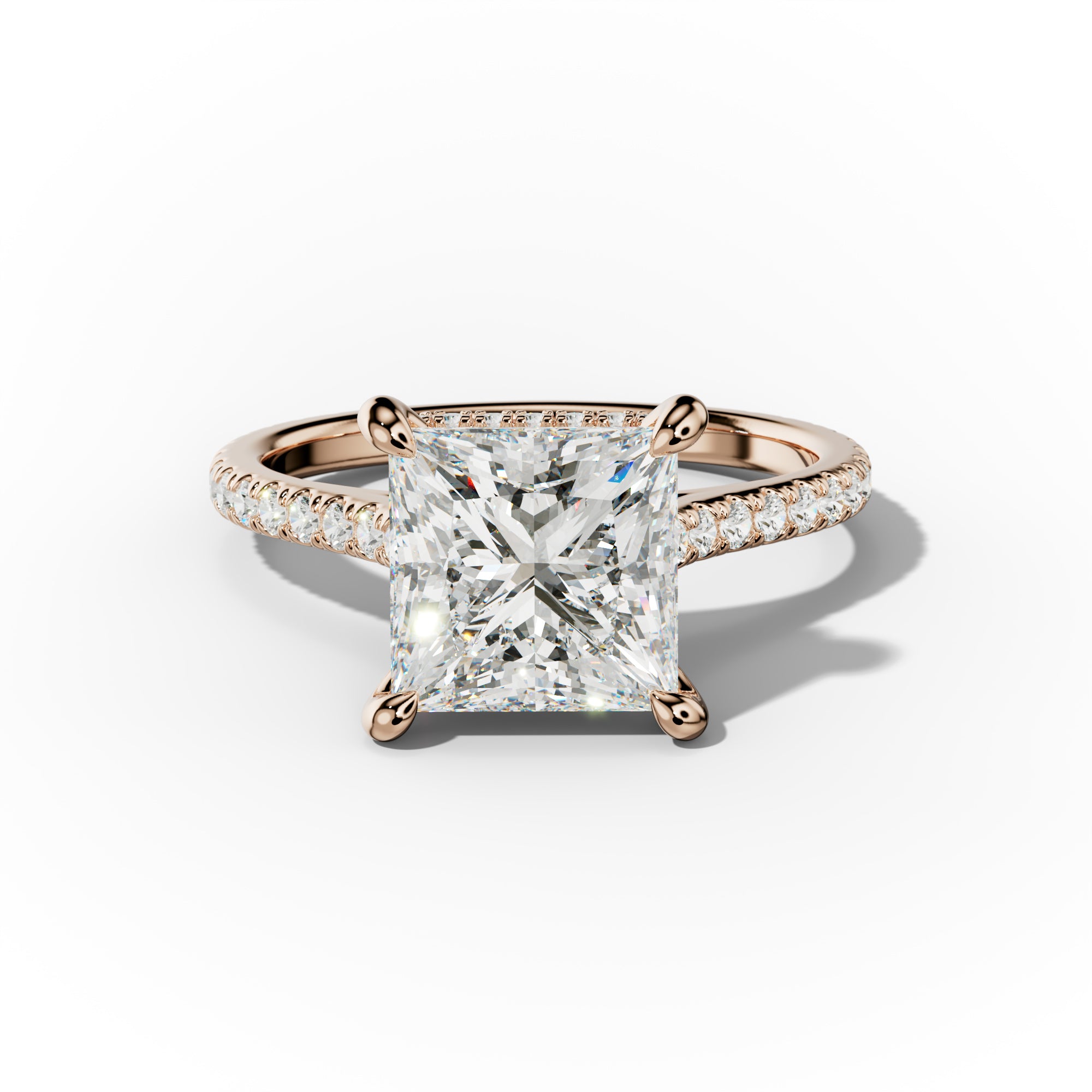 Aria Princess Cut Diamond Engagement Ring