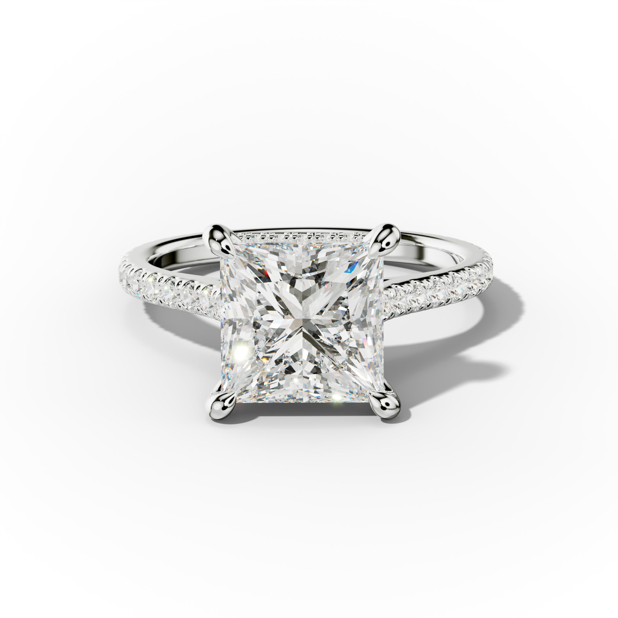 Aria Princess Cut Diamond Engagement Ring
