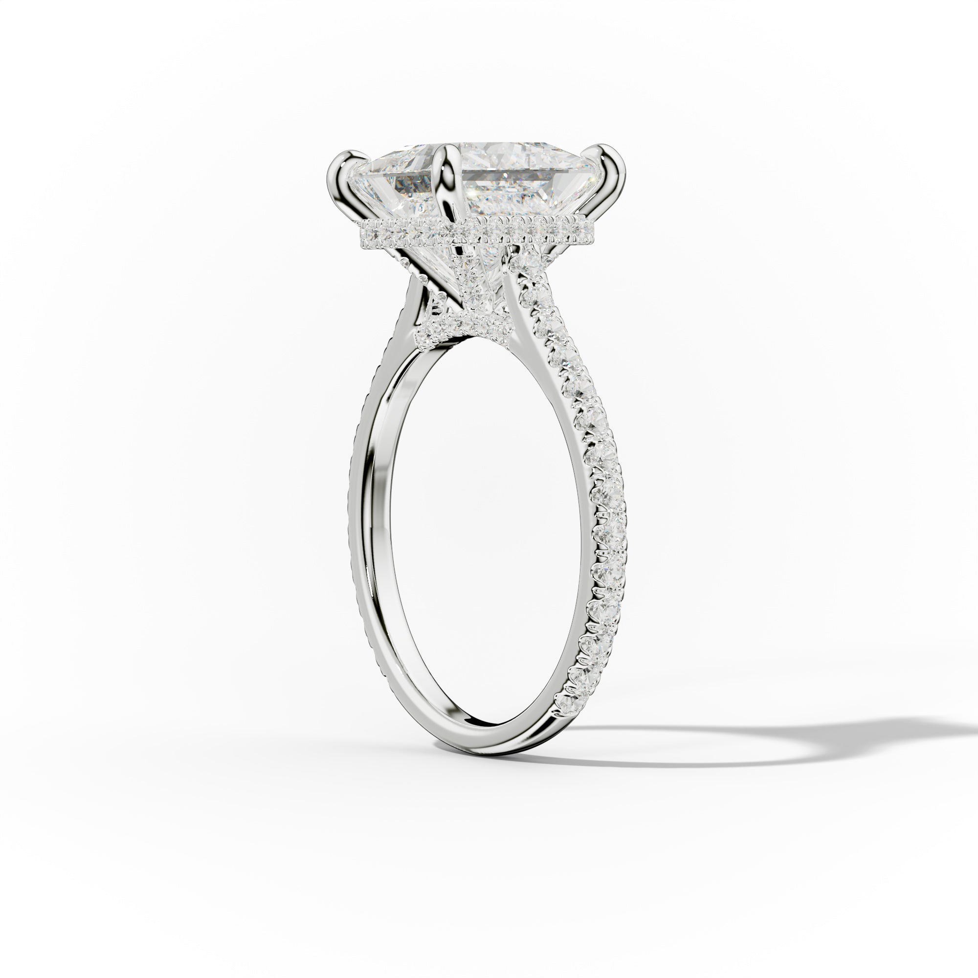 Aria Princess Cut Diamond Engagement Ring