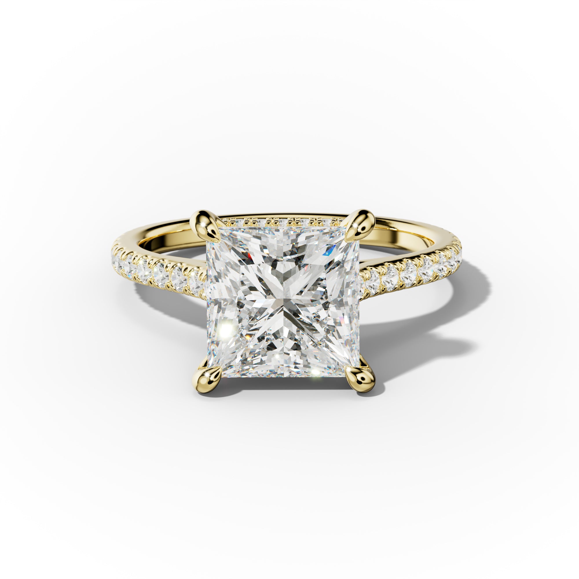 Aria Princess Cut Diamond Engagement Ring