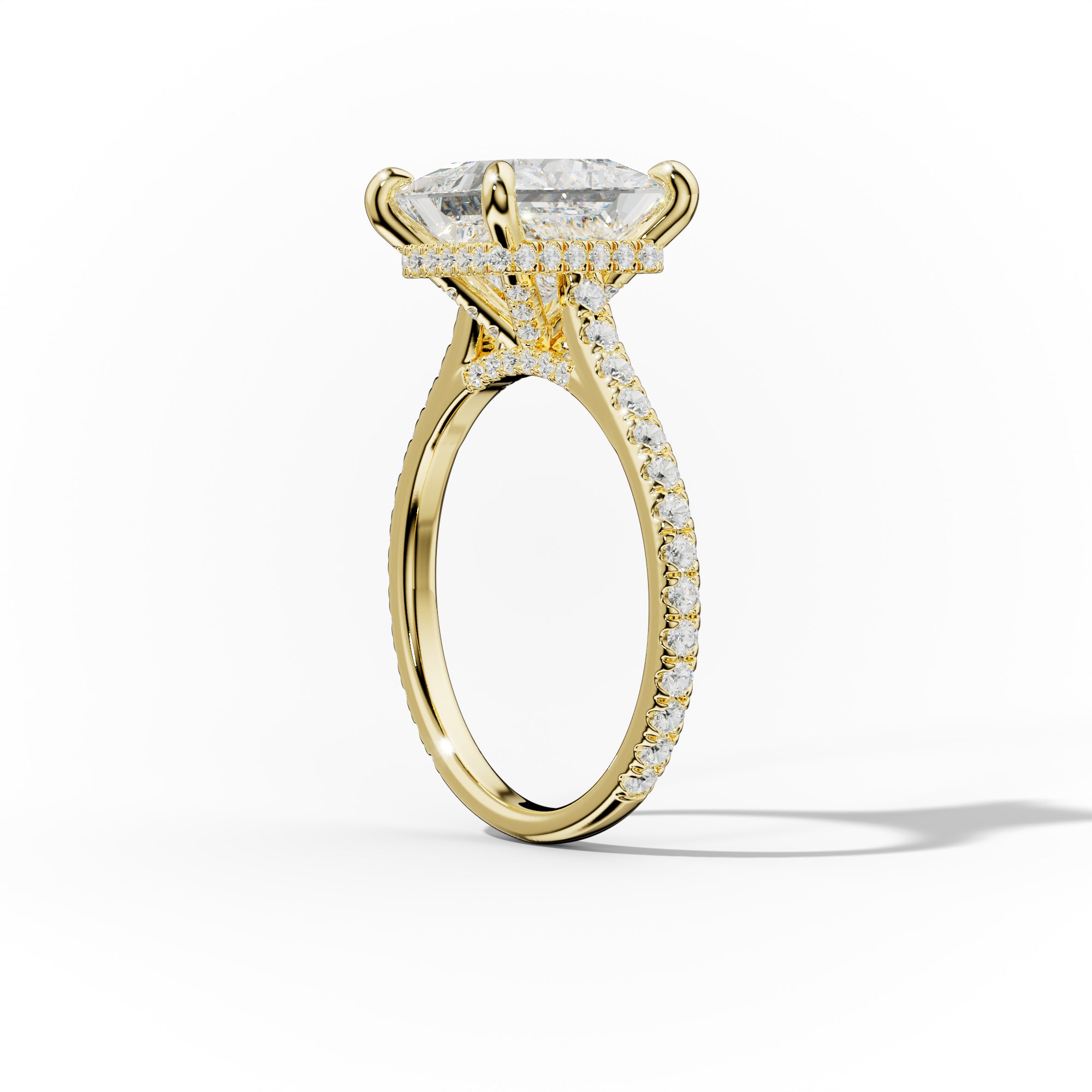 Aria Princess Cut Diamond Engagement Ring