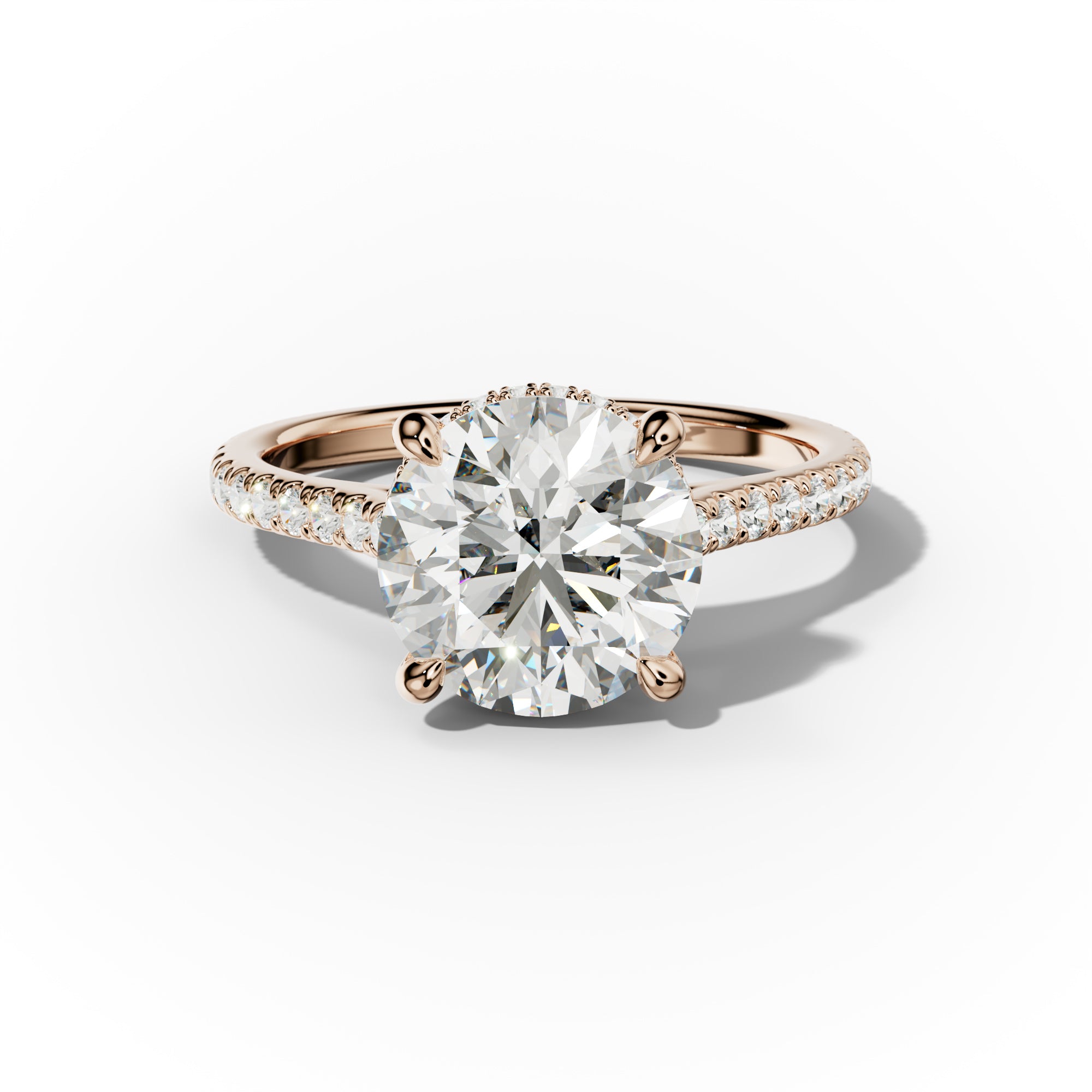 Aria Round Diamond Engagement Ring