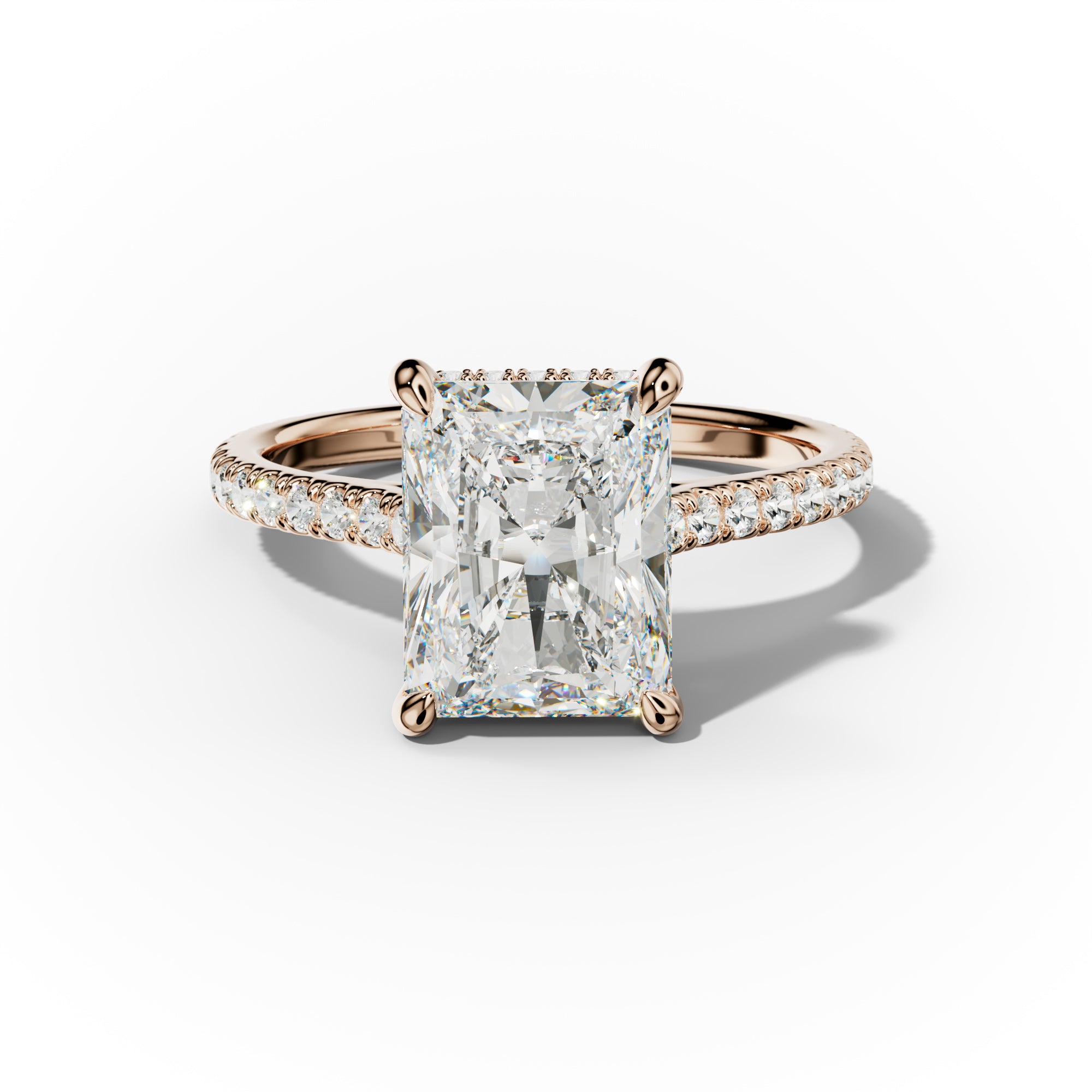 Aria Radiant Cut Diamond Engagement Ring