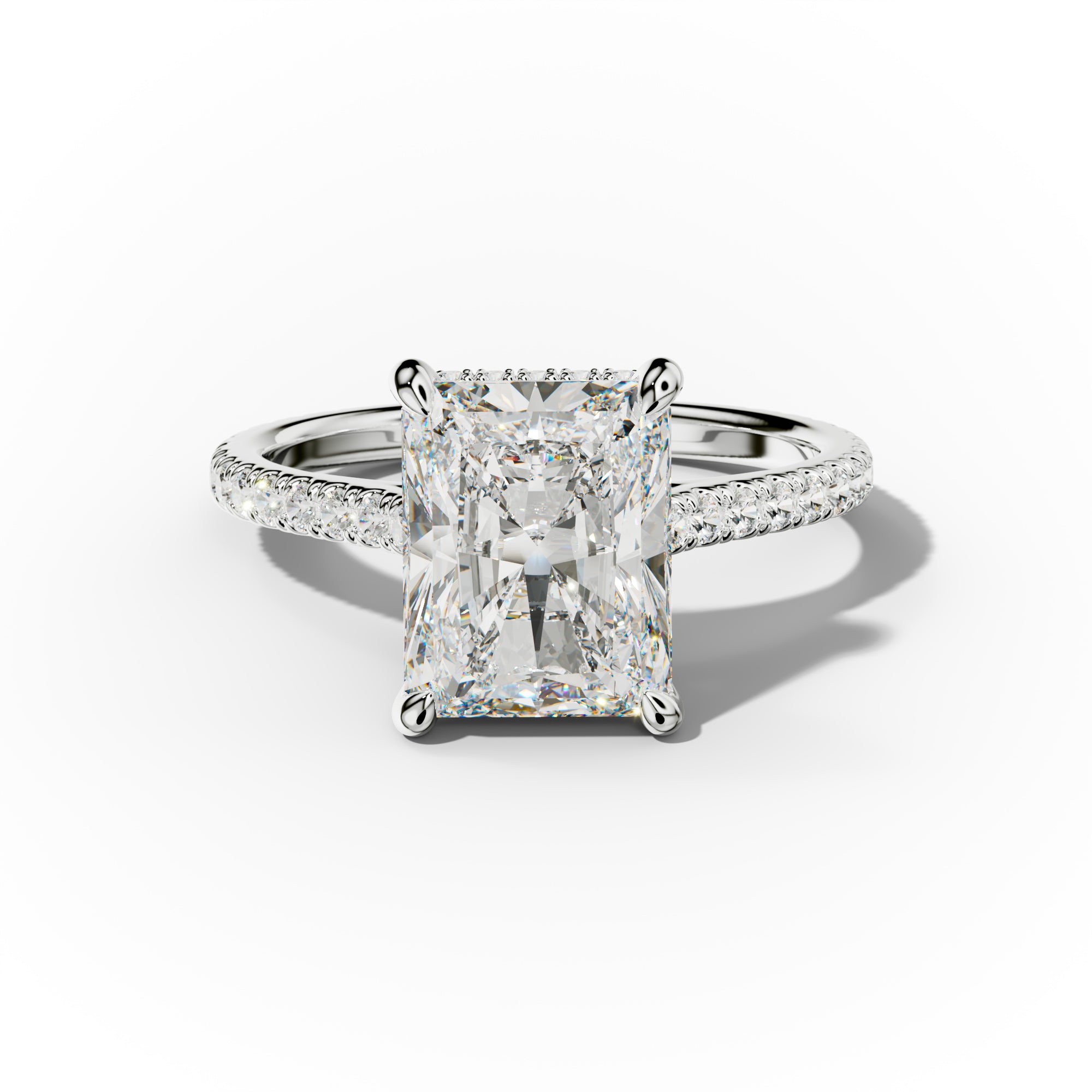 Aria Radiant Cut Diamond Engagement Ring