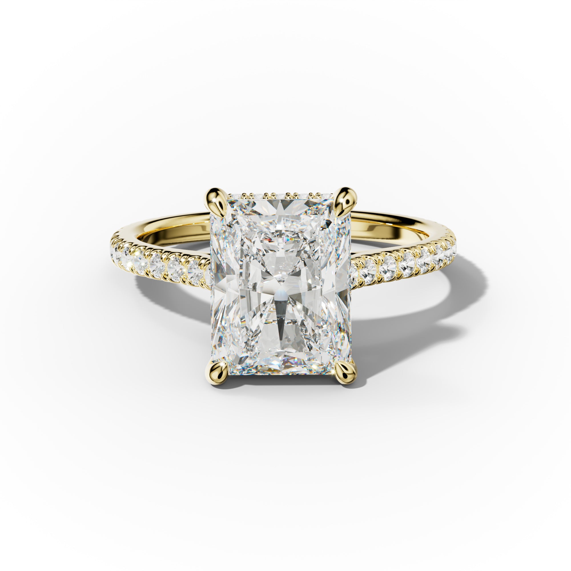 Aria Radiant Cut Diamond Engagement Ring