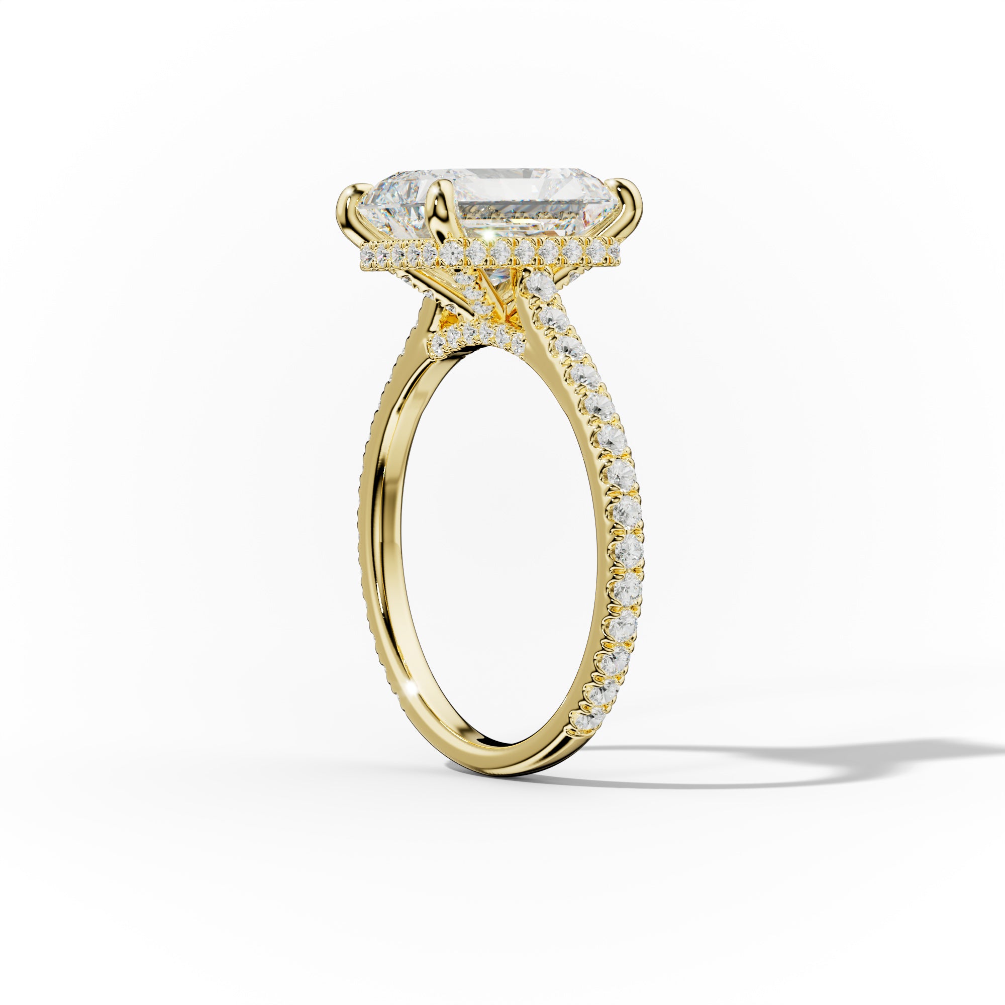 Aria Radiant Cut Diamond Engagement Ring