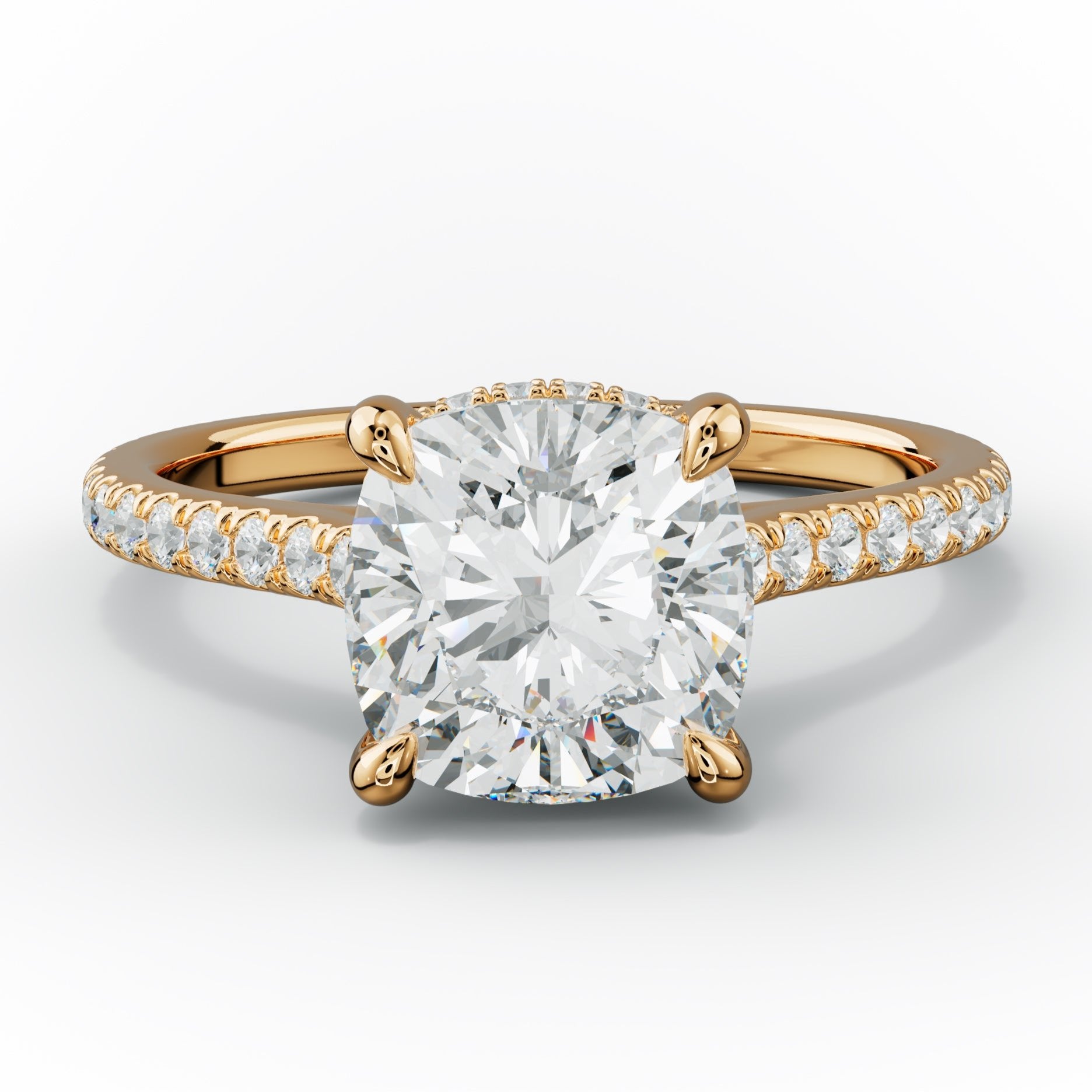 Aria Cushion Cut Diamond Engagement Ring